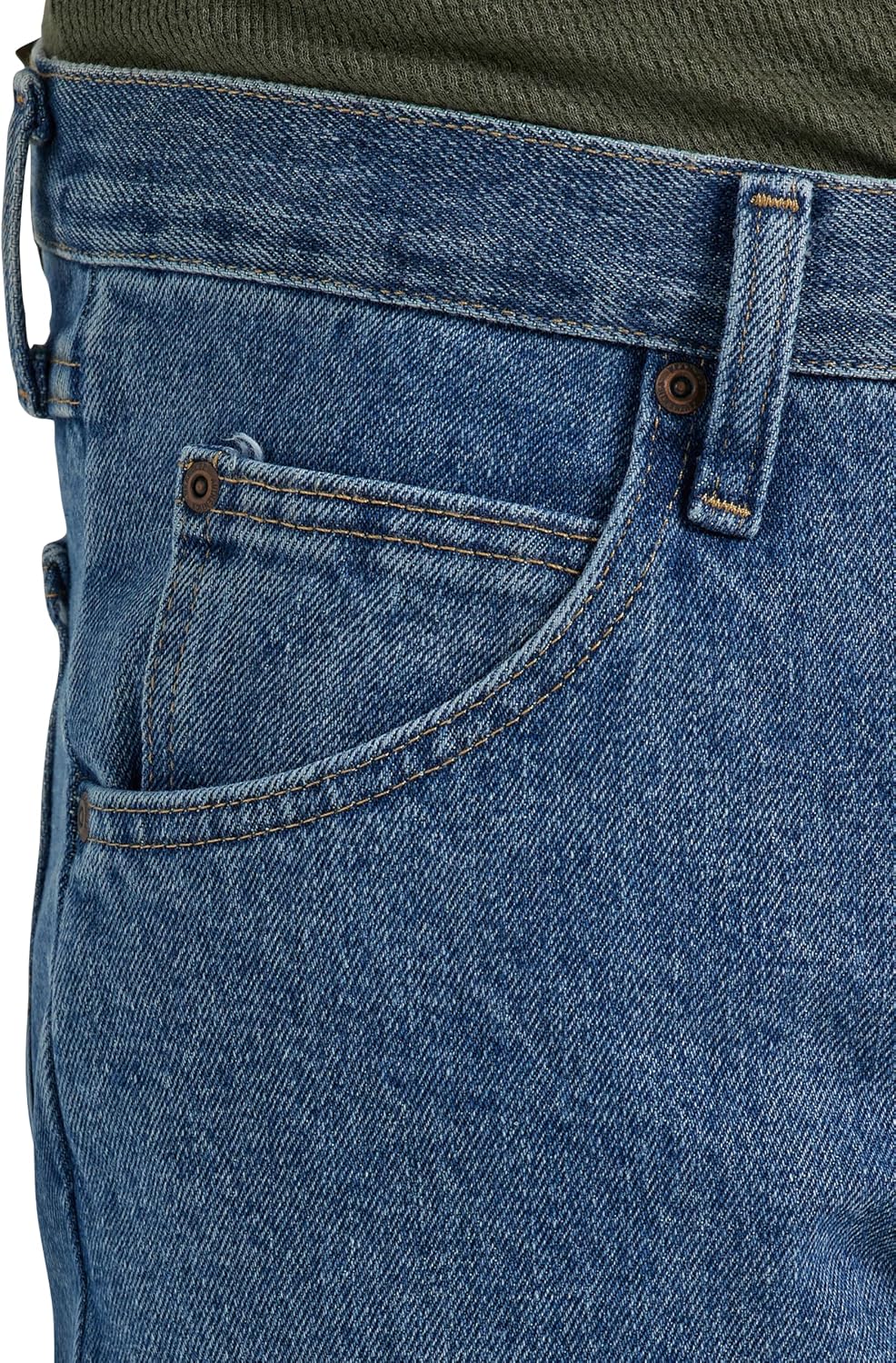 Detalle de Wrangler Authentics Mens Classic Regular-Fit Jean: jeans classici, comfort quotidiano