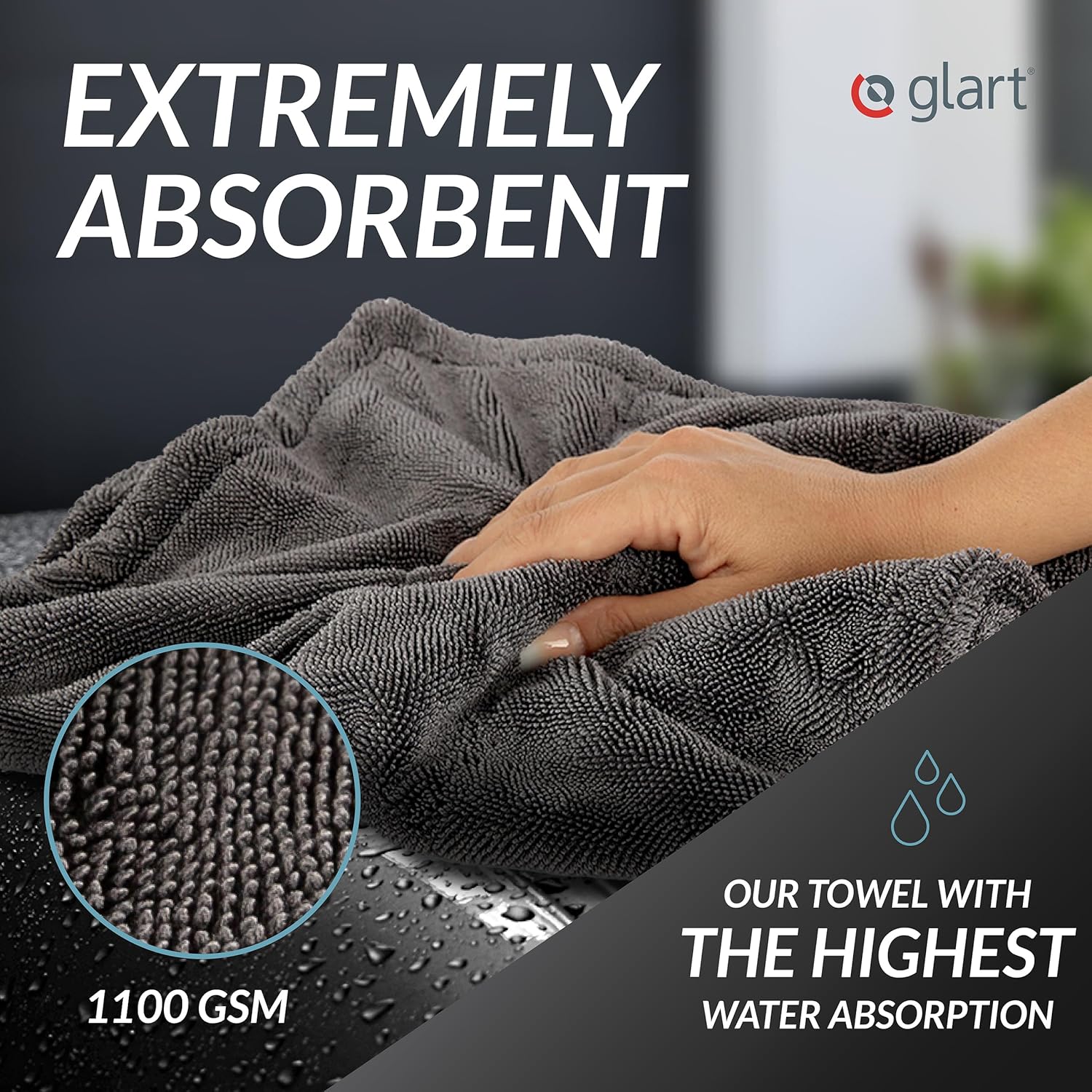 Thumbnail 2 de Glart Twist Car Drying Cloth XXL – Premium 60x40cm Microfiber Towel