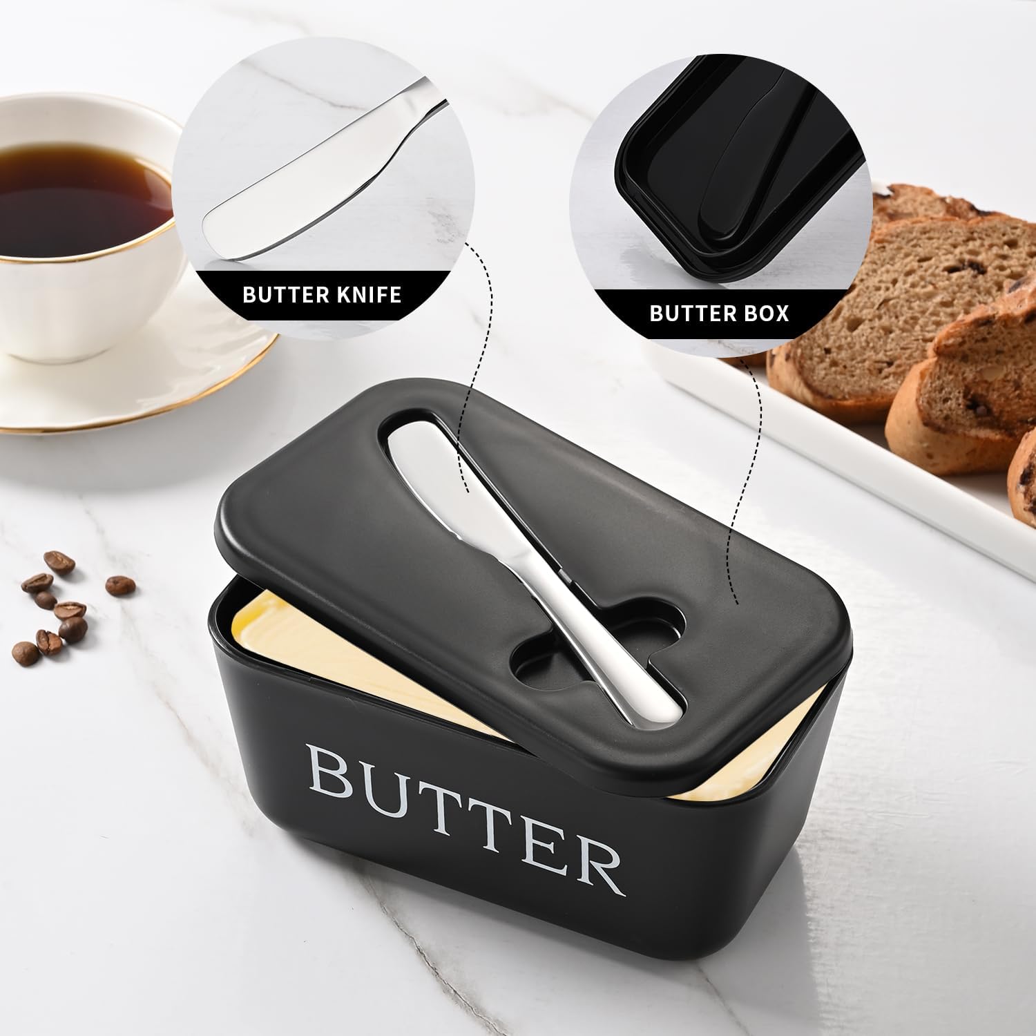 Thumbnail 6 de Plastic Butter Dish with Lid