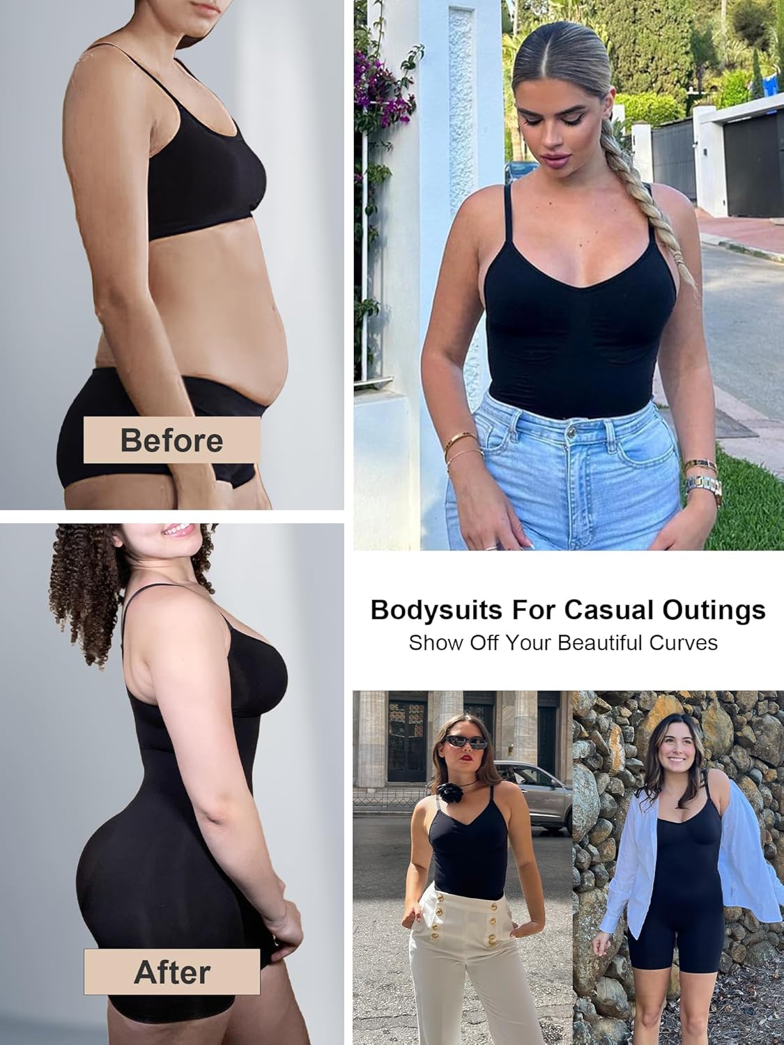 Thumbnail 4 de SHAPERX Shapewear Bodysuit for Women
