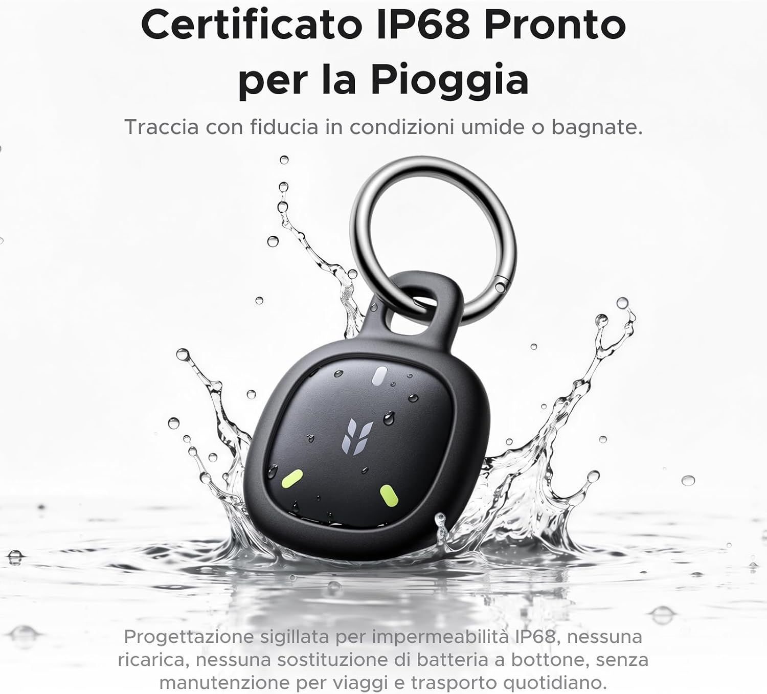 Detalle 2 de UGREEN FineTrack Mini 2 Smart Finder 110dB Fluorescenza – Localizzatore IP68 per oggetti (4 pezzi)
