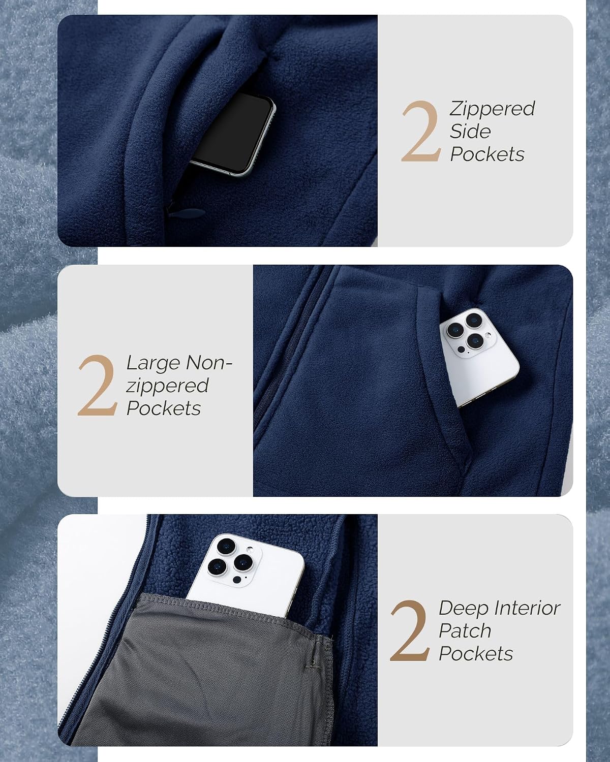 Thumbnail 4 de Outdoor Ventures women’s fleece jacket with full zip, hood and 6 pockets