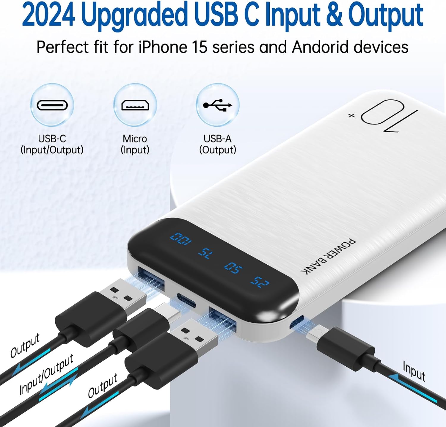 Detalle de Portable Charger 10000mAh Slim power bank