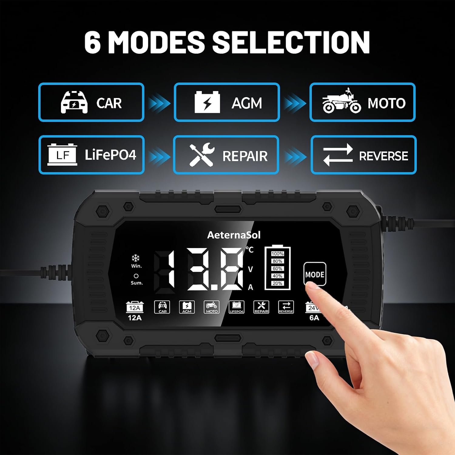 Thumbnail 2 de Smart Car Battery Charger, 12V/24V