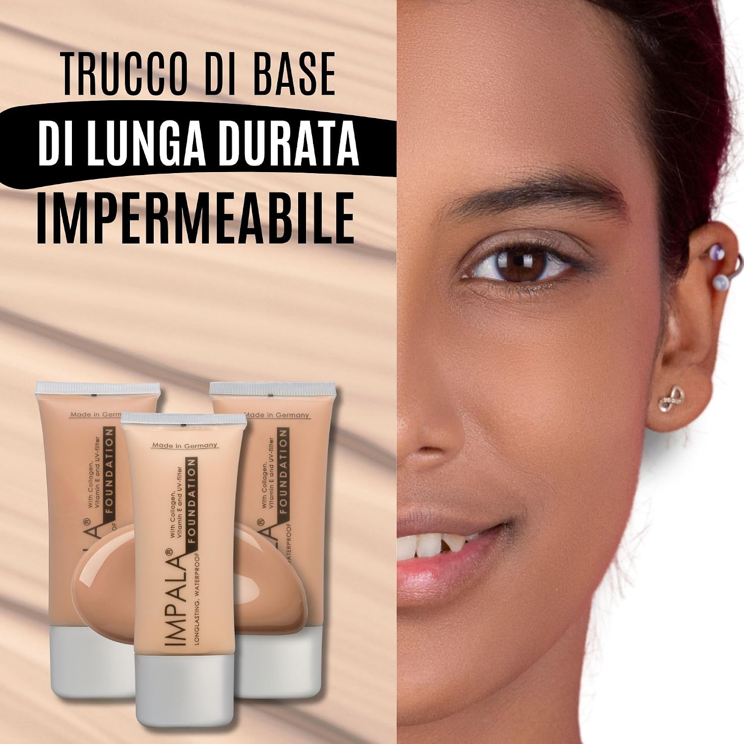 Thumbnail 3 de Impala Fondotinta a lunga durata Colore 04 – Coprente Waterproof con Collagene e Vitamina E
