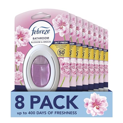 Detalle de Febreze Bathroom Air Freshener Blossom & Breeze 8 Units
