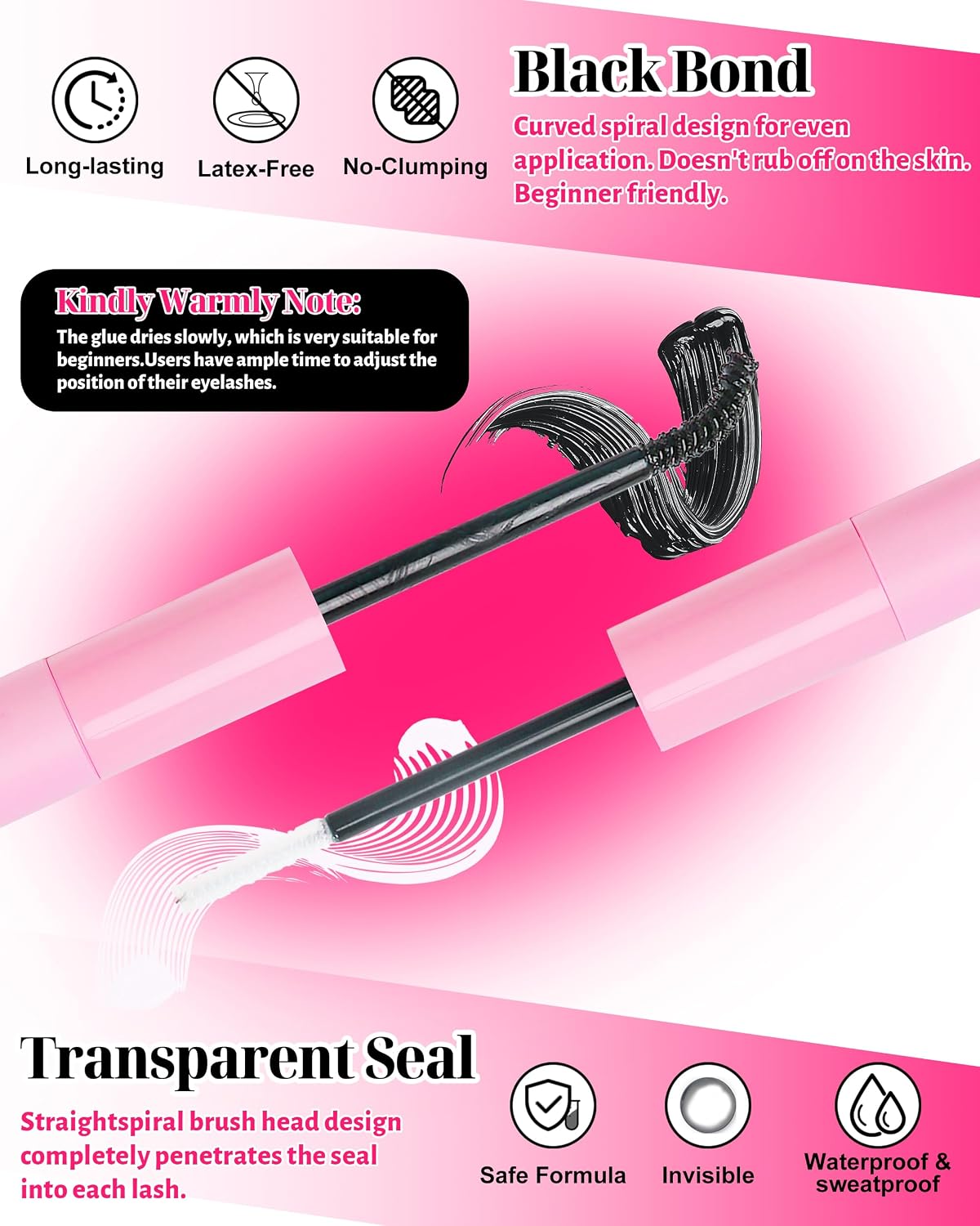 Thumbnail 4 de MilyBest Lash Clusters Kit (808 pcs) with D Curl, 4 Styles + Dual-ended Lash Glue & Tools