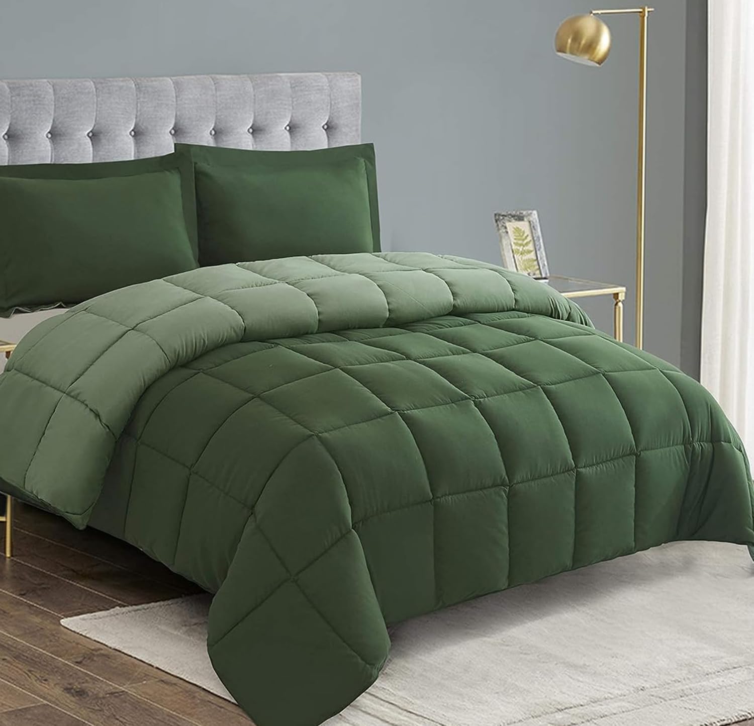 Thumbnail 1 de HIG 3pc Comforter Set Twin 68x92