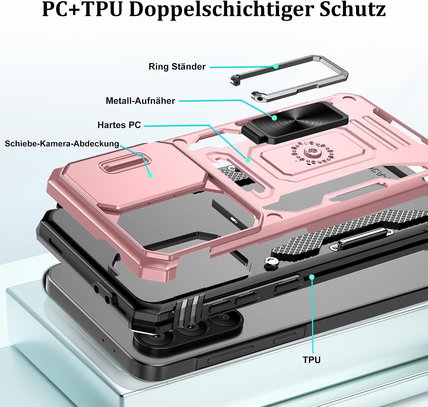 Detalle 2 de Jshru Handyhülle für Galaxy A56 6,7 Zoll