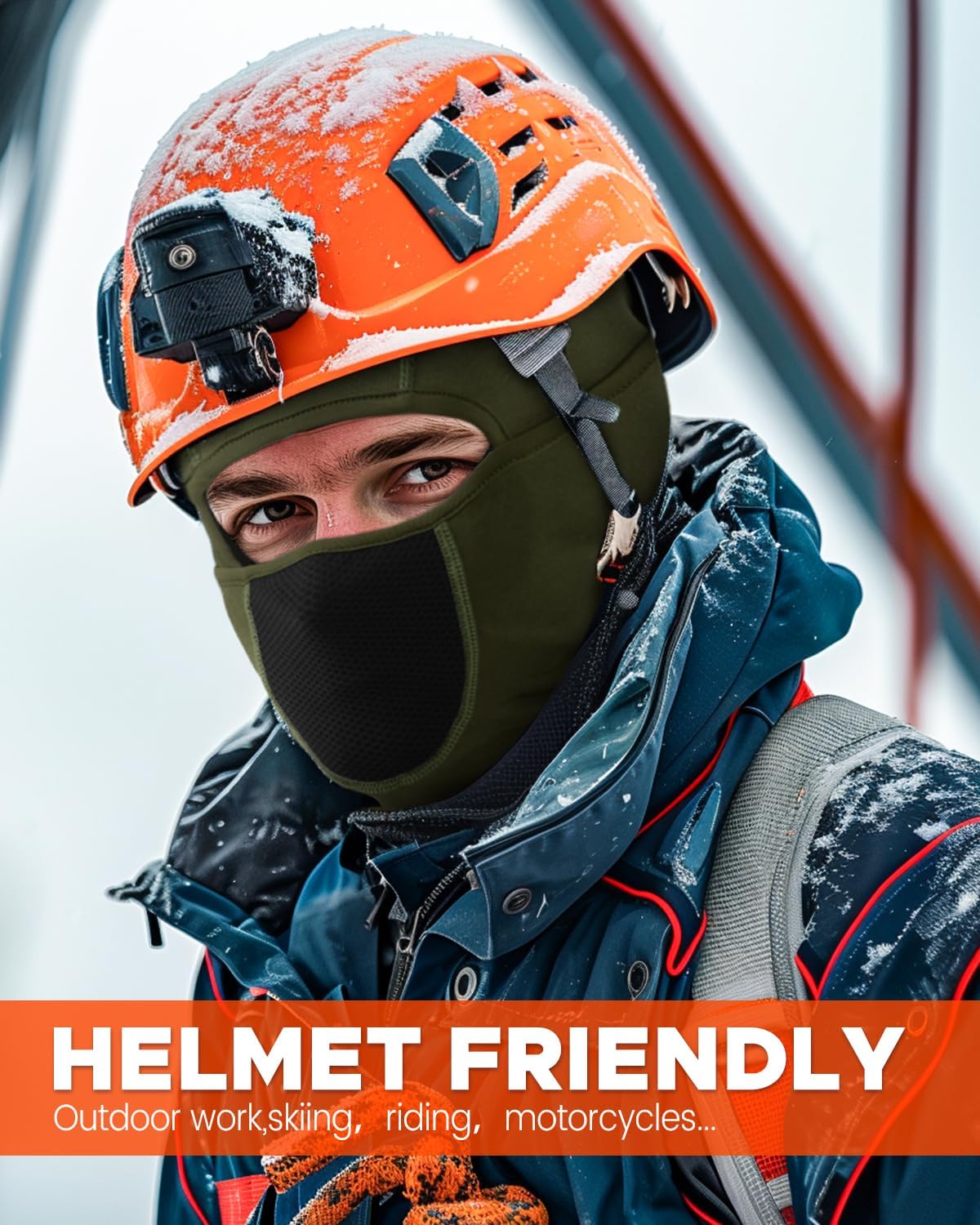 Thumbnail 5 de Balaclava Movable Face Ski Mask 17 x 9.2 in 🧣