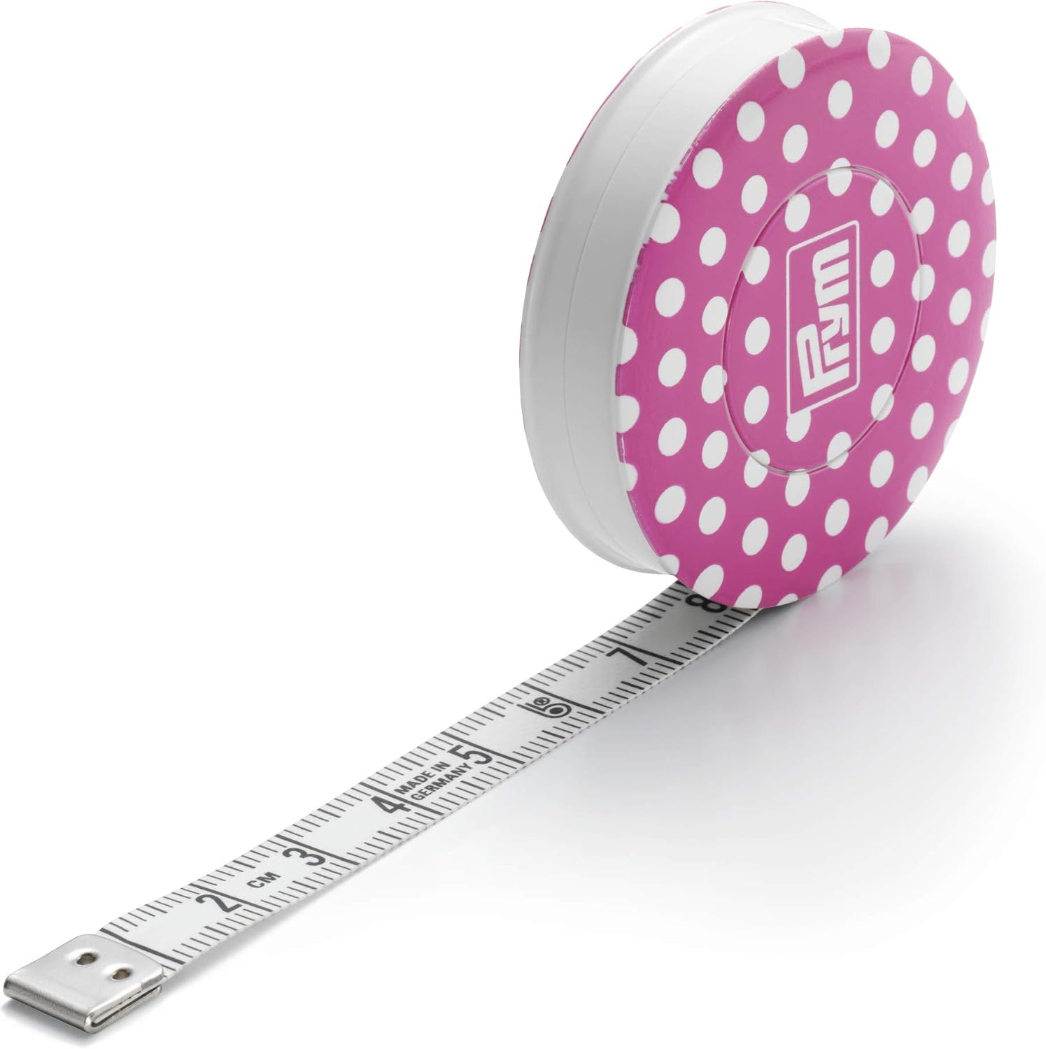 Detalle de Prym PRYM_282714-1 Love rolcentimeter 150 cm, roze/wit, zelfoprollend