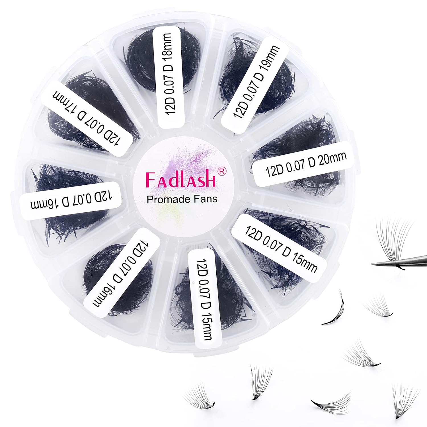 Detalle de FADLASH Premade Eyelash Fans 12D