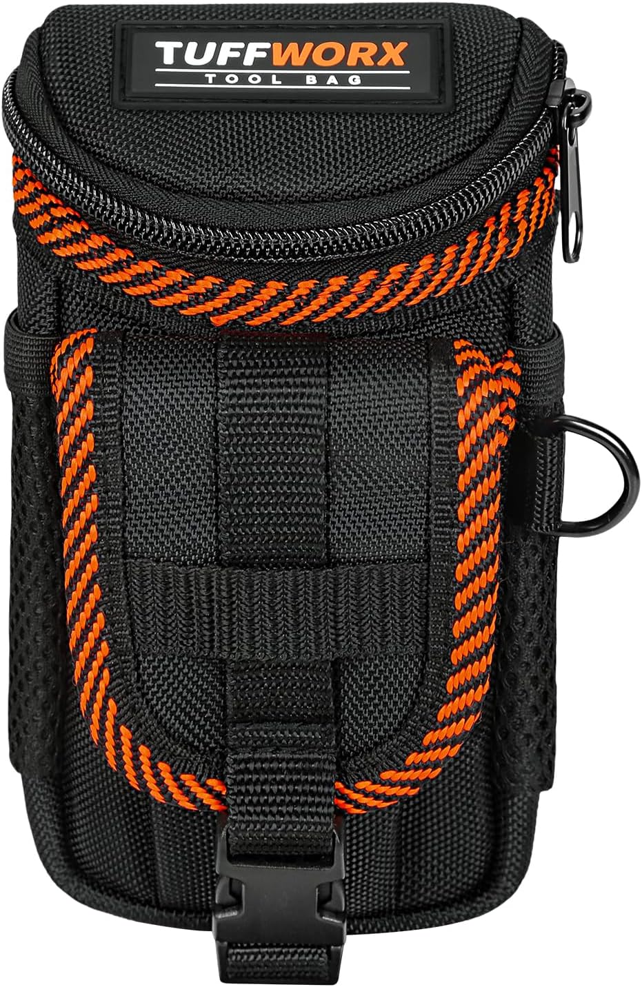 Detalle de TUFFWORX Small Tool Pouch with Belt Clip — Compact, Durable Utility Bag