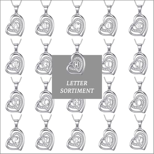 Detalle 2 de Morella Collar plata 925 con letra L
