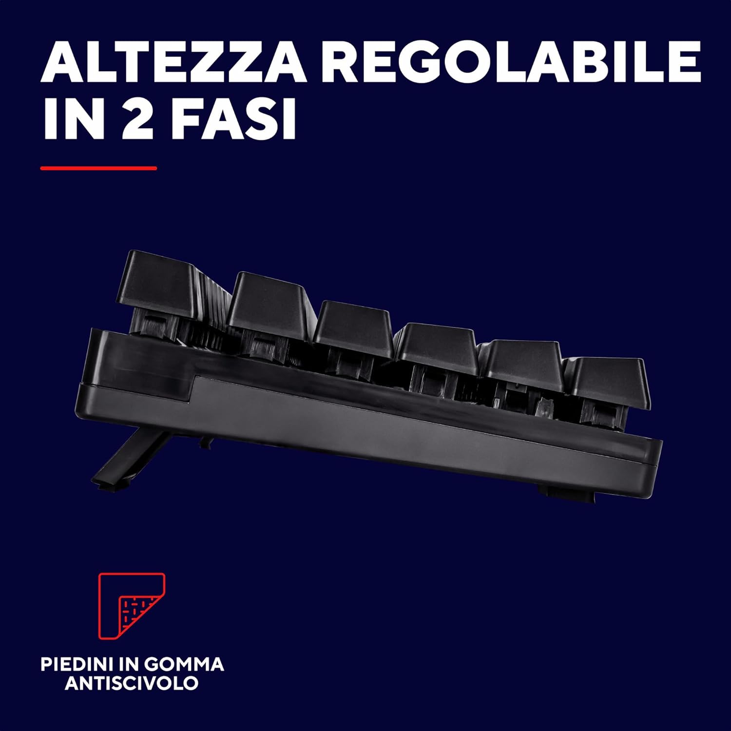 Detalle 2 de GXTrust 835 Azor Tastiera Gaming - Layout Italiano QWERTY, USB, RGB LED, Anti-ghosting