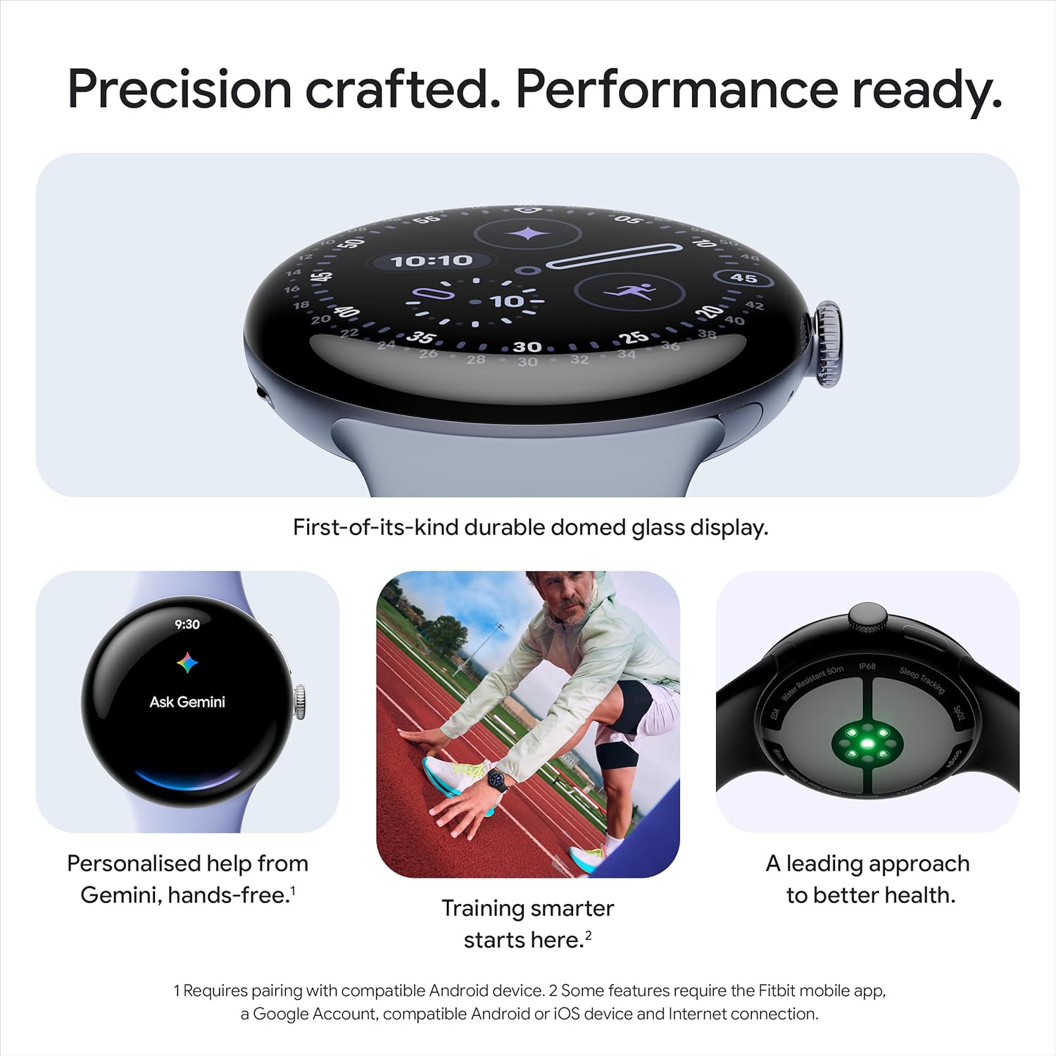Thumbnail 4 de Google Pixel Watch 4 (45 mm) – Moonstone Satin Aluminium with LTE