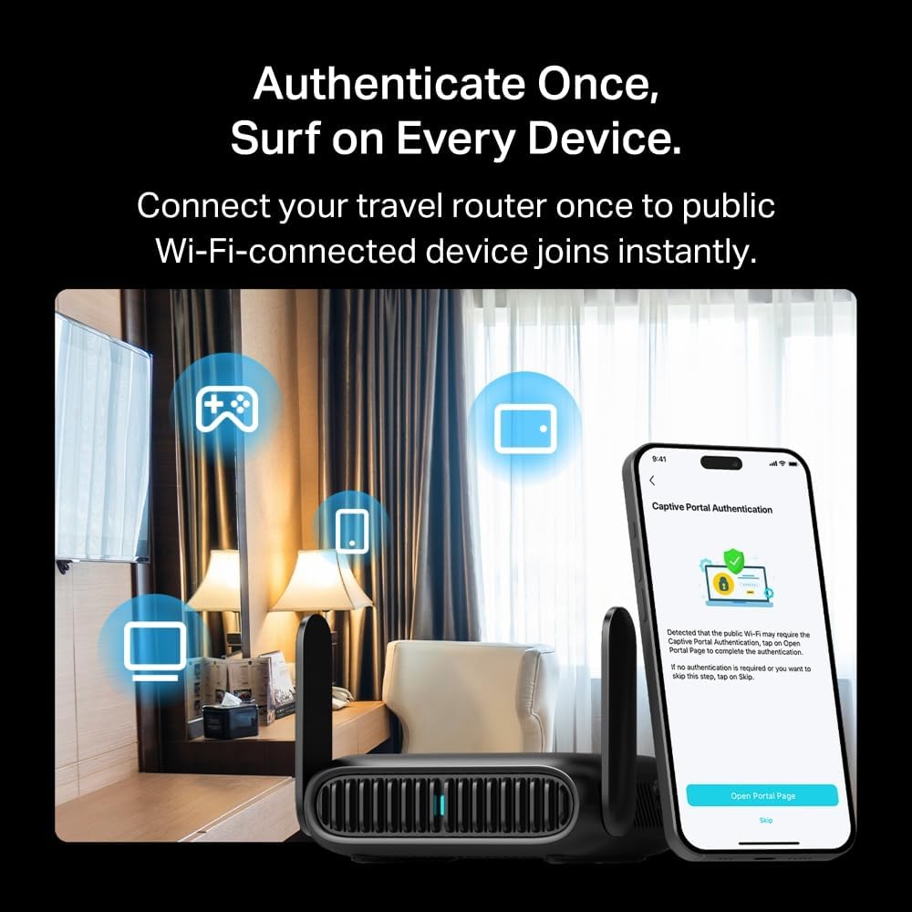 Thumbnail 6 de TP-Link TL-WR1512X – Wi‑Fi 6 Reise‑Router AX1500 mit Powerbank‑Betrieb, OpenVPN & USB 3.0