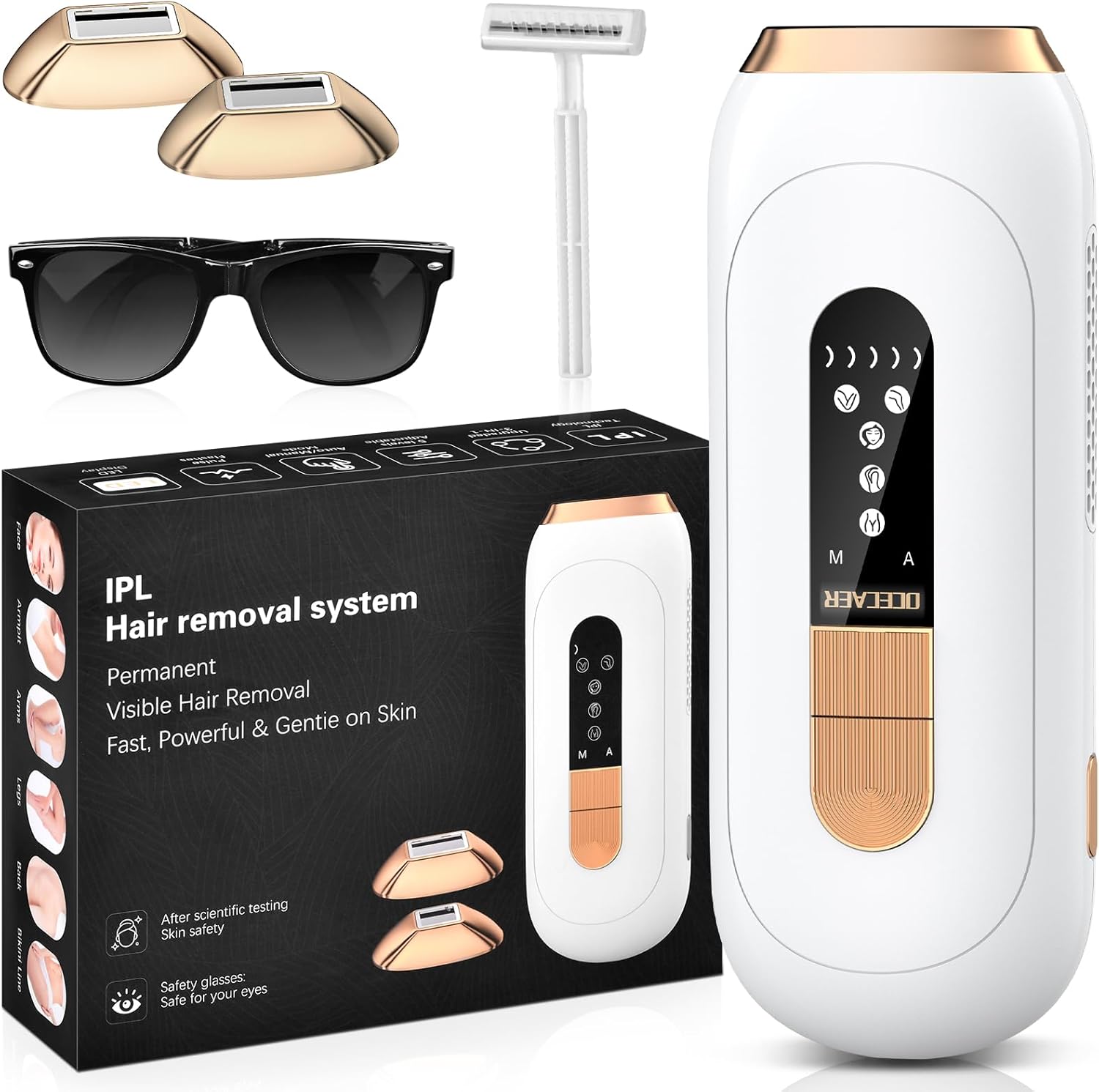 RWSRW IPL Épilateur lumière pulsée 0,2 s — 5 niveaux 🎀