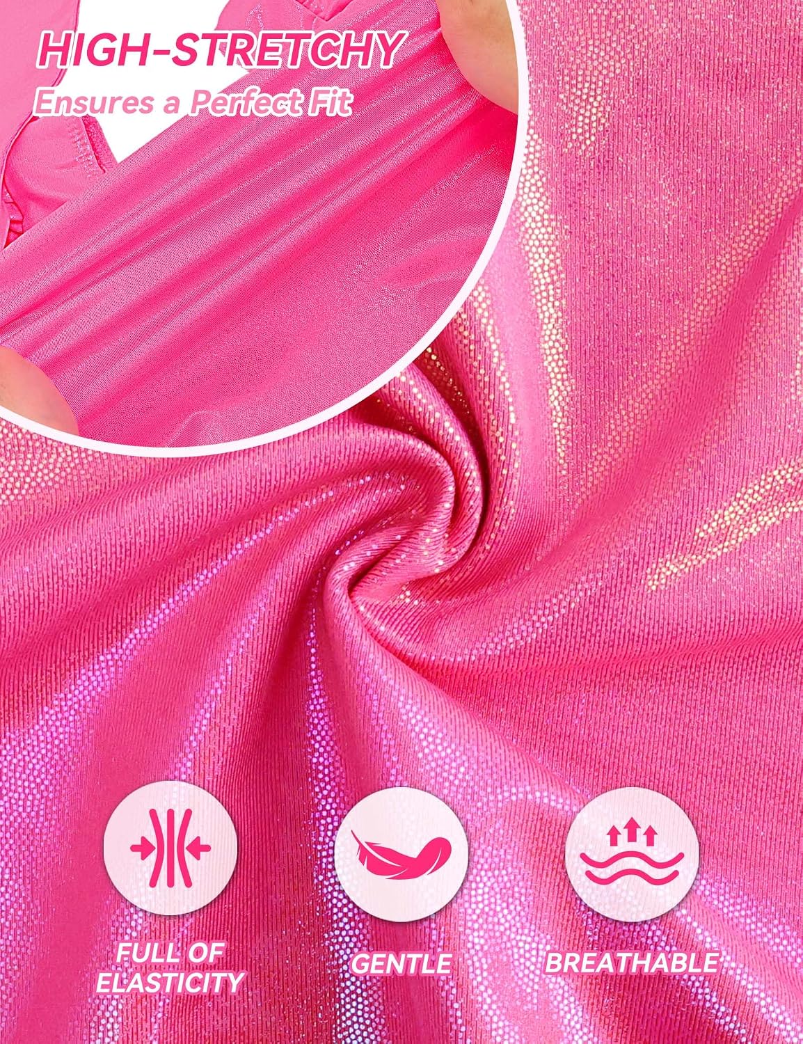 Detalle 2 de Nymphperi Girls' Gymnastics Leotard