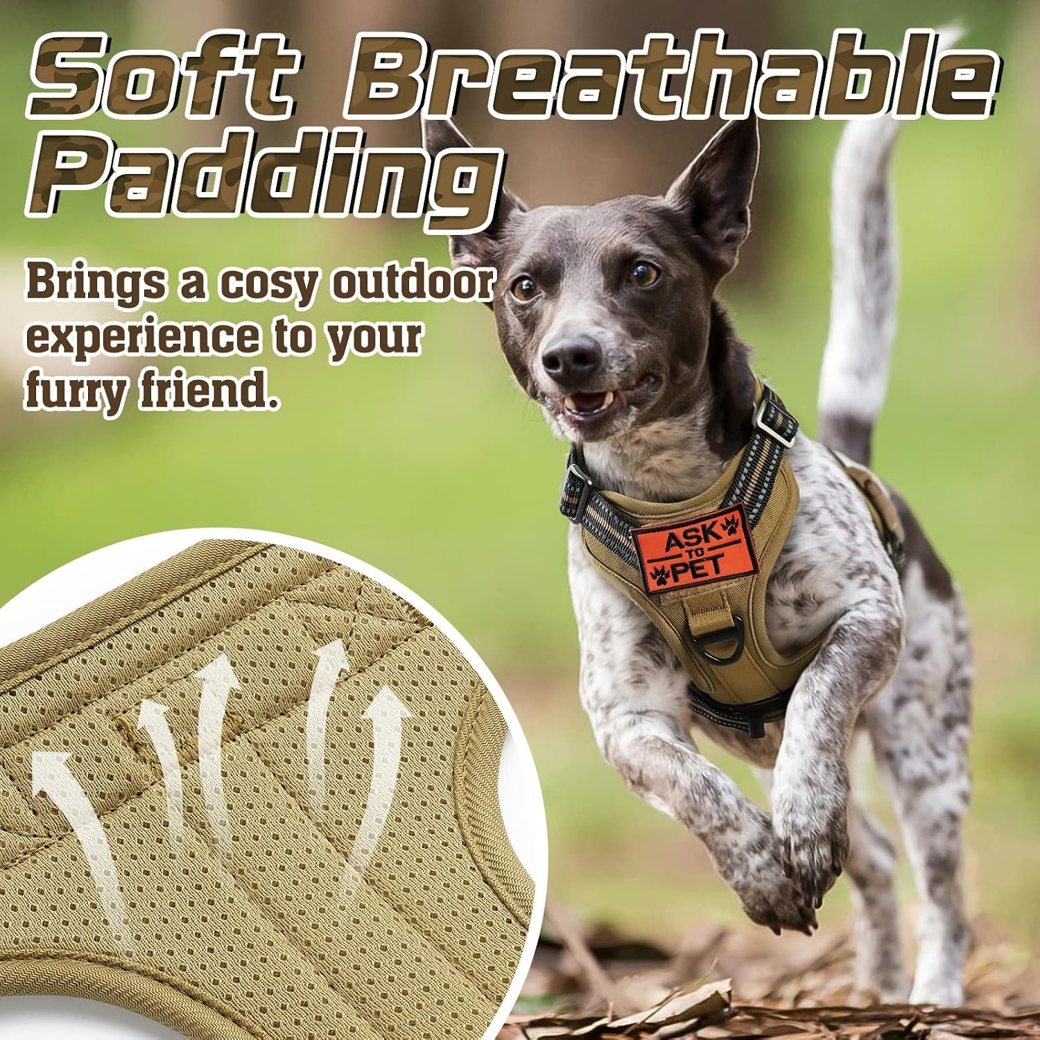 Detalle de rabbitgoo dog harness with no-pull, size L