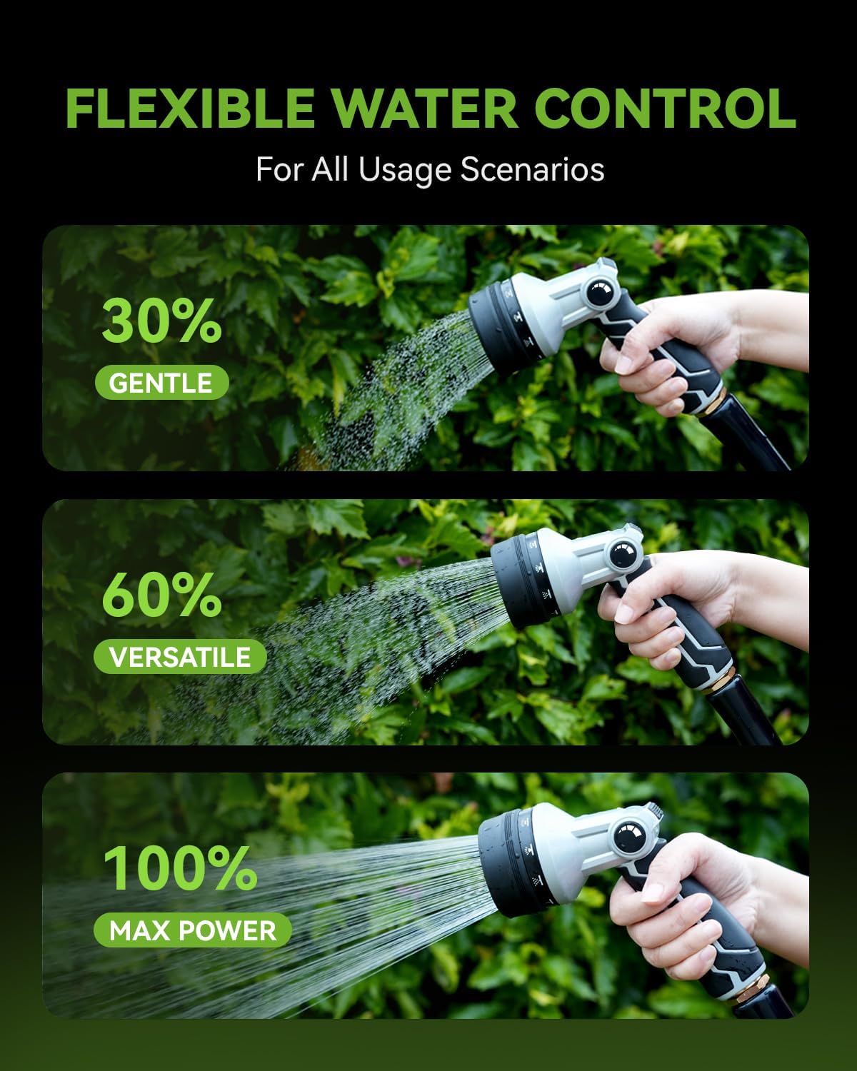 Thumbnail 3 de RAINPOINT Hose Pipe Spray Gun: Heavy-Duty Zinc Alloy Nozzle with 10 Patterns
