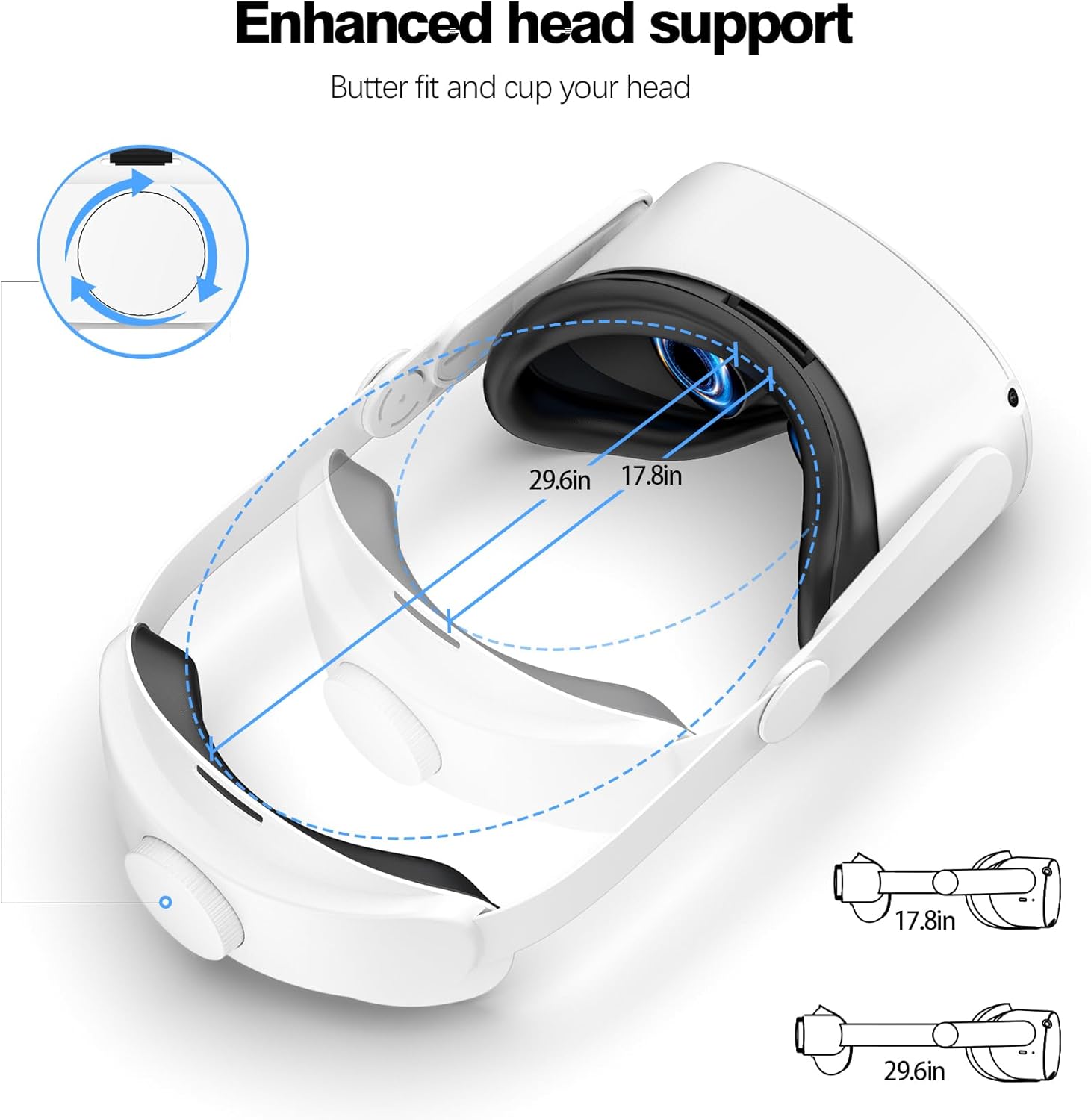 Thumbnail 4 de VZNEK Head Strap for Meta Quest 2 adjustable VR headset