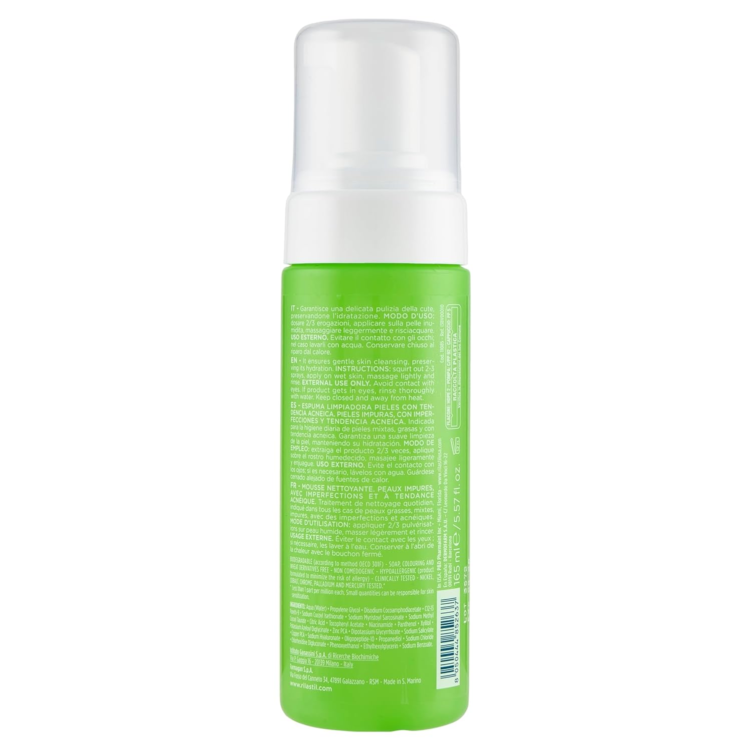 Thumbnail 6 de Rilastil Acnestil Reinigungsmousse mit sanfter Formel gegen zu Akne neigende Haut (150 ml)