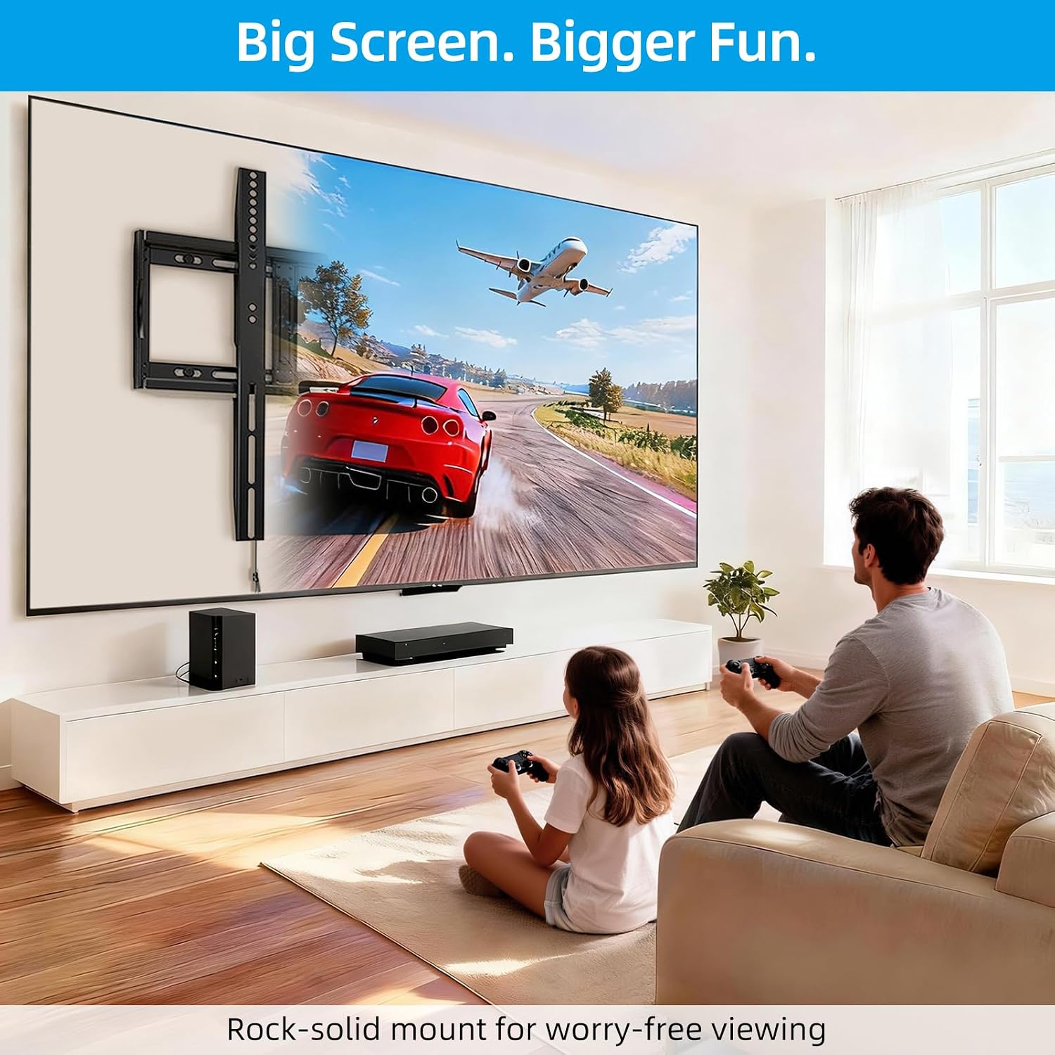 Thumbnail 5 de HOME VISION HV8801 fixed TV wall mount 264 lbs