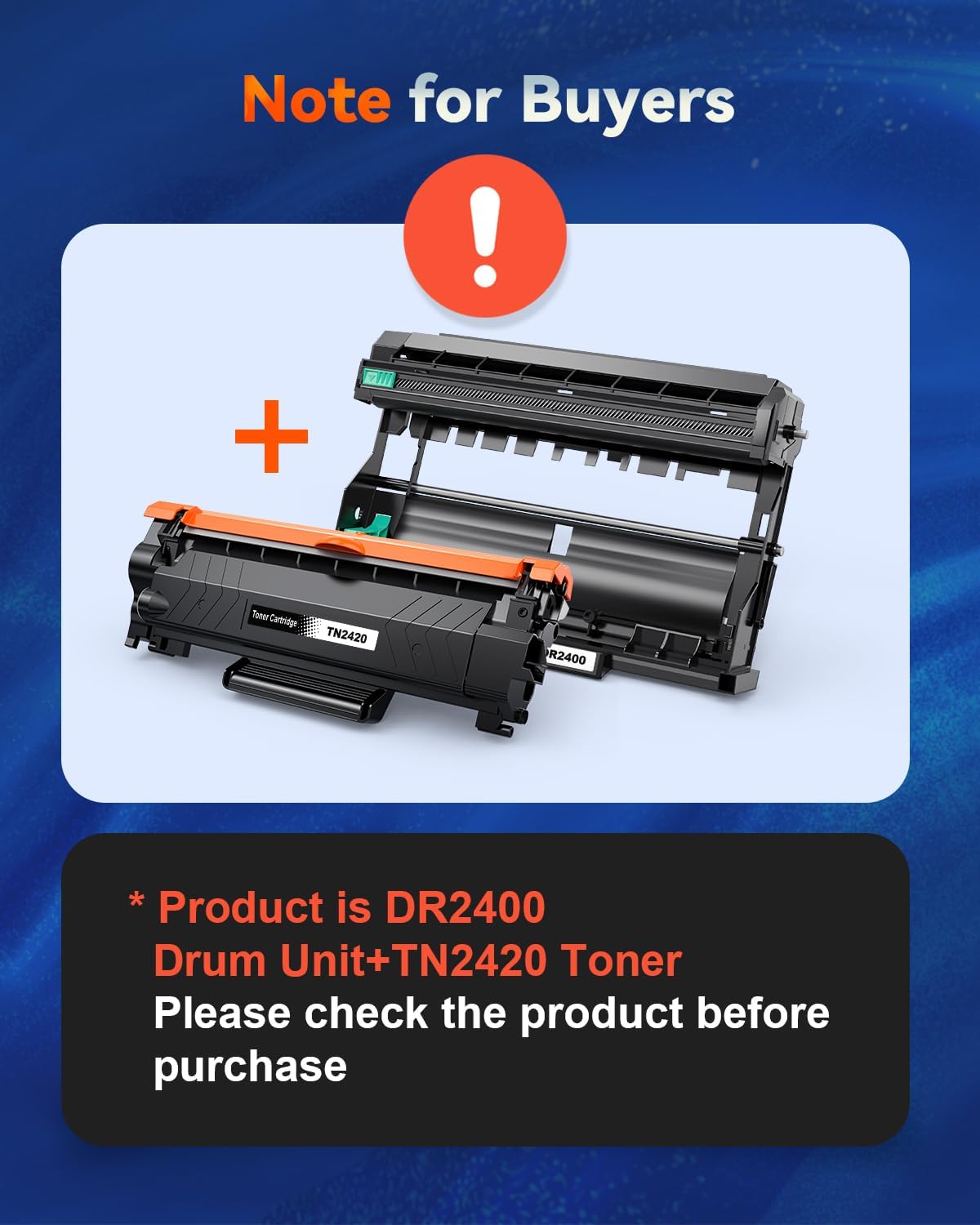 Detalle 2 de Skydo TN-2420 Toner für Brother Drucker