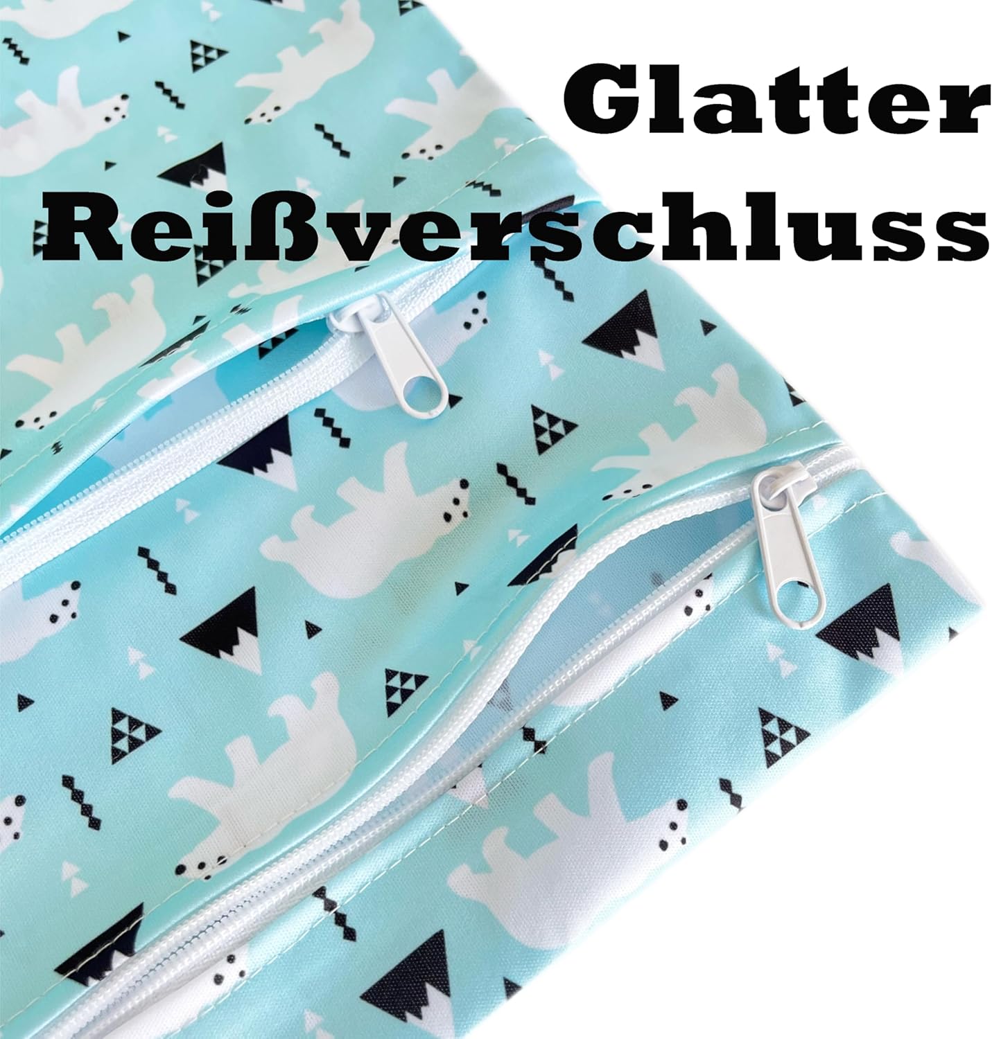 Thumbnail 4 de TRASUN Wetbag Kindergarten Nasstasche im 2er-Set – wasserdichte Nass- und Trockenbeutel für Windeln, Schwimmsachen & mehr
