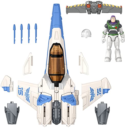 Thumbnail 6 de Mattel HJJ84 Buzz Lightyear figura XL-15 con nave y lanzadores