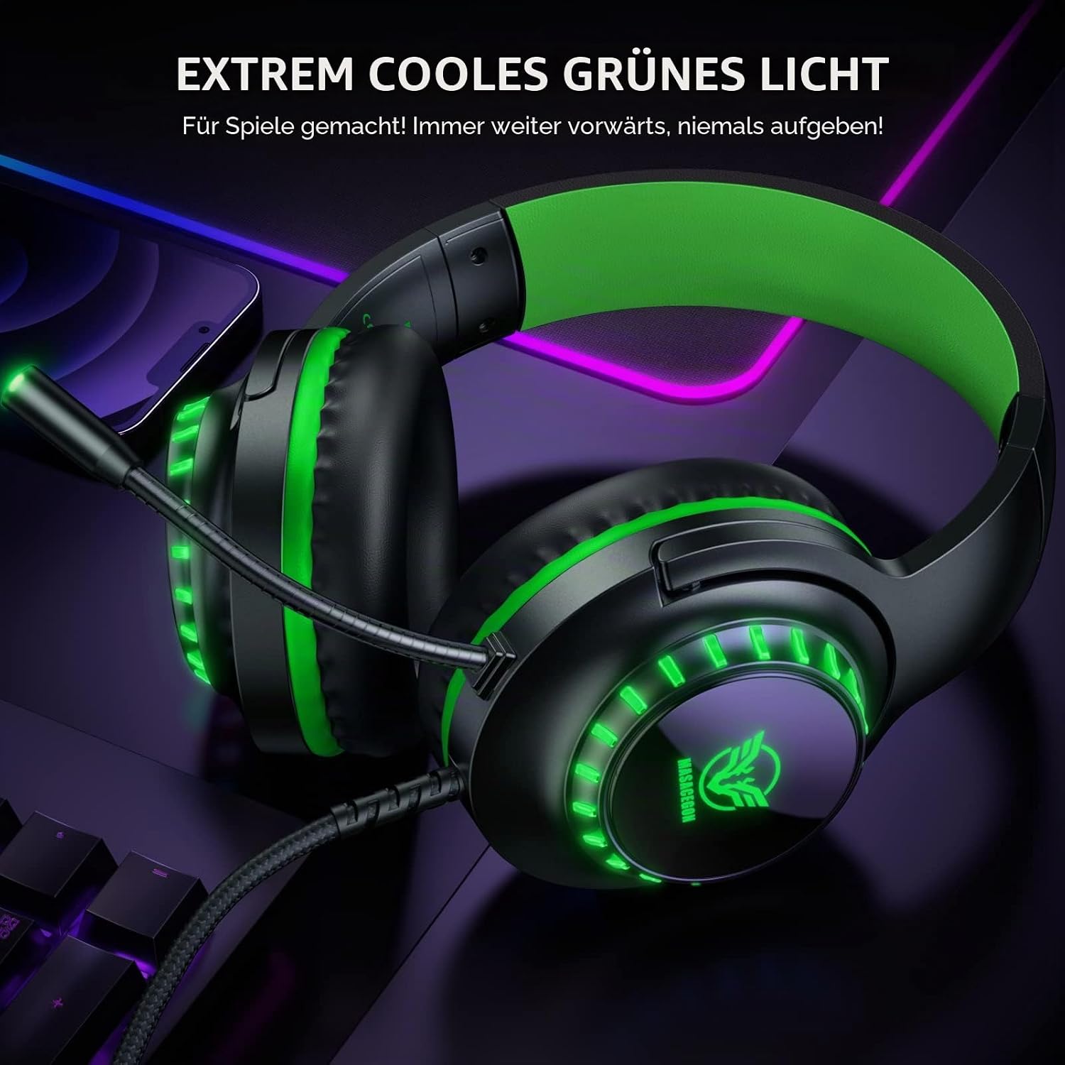 Thumbnail 5 de Pacrate Gaming Headset mit Mikrofon