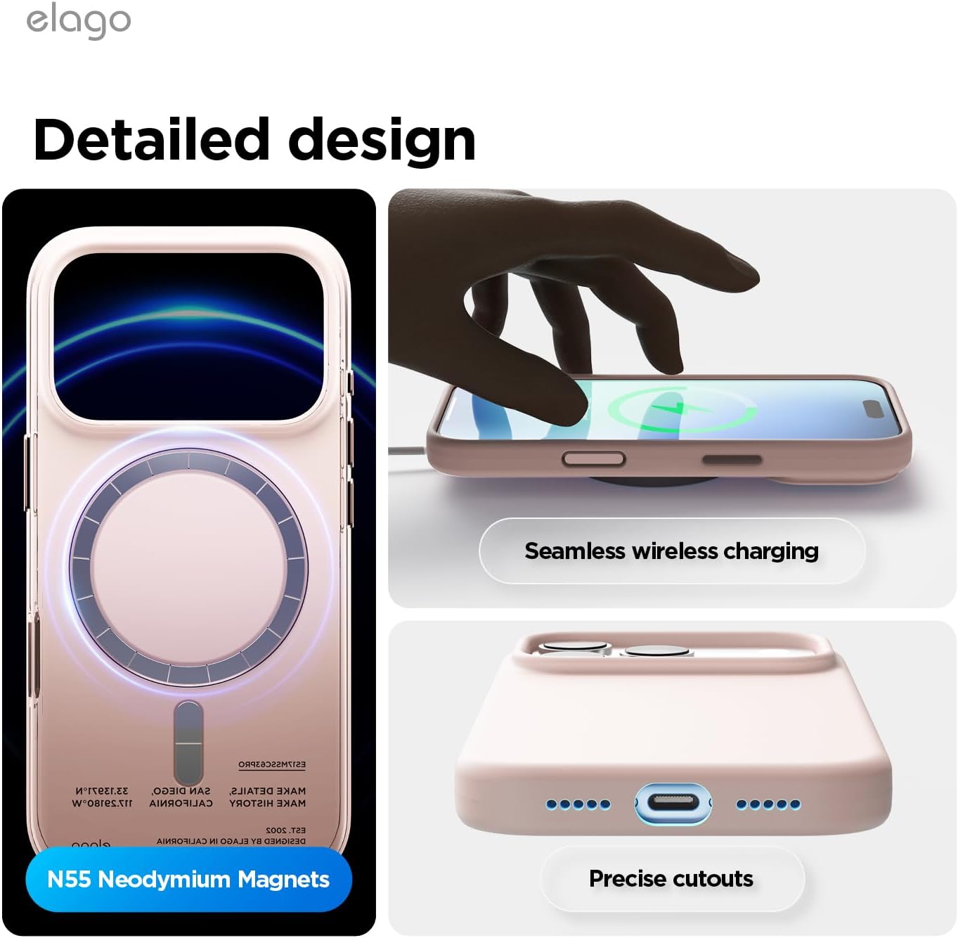 Thumbnail 6 de elago for iPhone 17 Pro Case: Premium Magnetic Liquid Silicone Case in Lovely Pink
