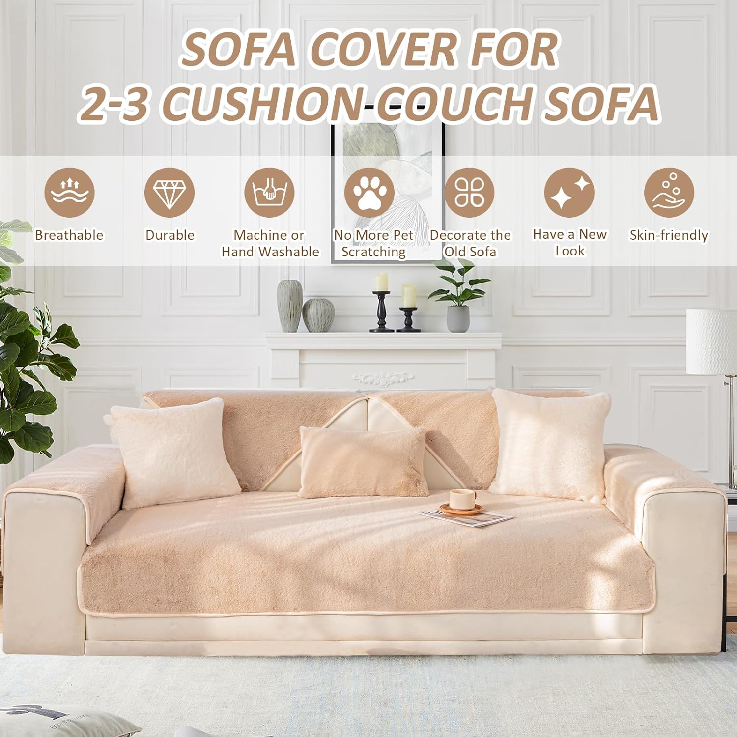 Detalle 2 de New Sofa Covers Washable 90x160cm Sofa Cover 🛋