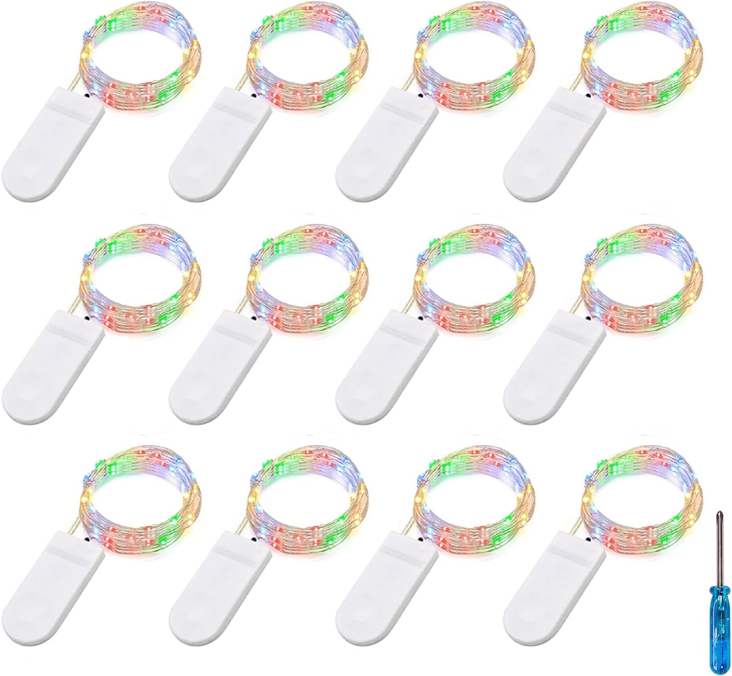 Thumbnail 2 de BXROIU Fairy Lights 2m 20 LEDs Battery Operated – 6 Pack