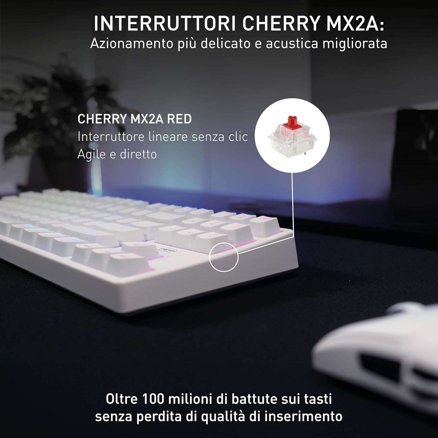 Thumbnail 2 de CHERRY XTRFY K4V2 TKL Tastiera da gioco