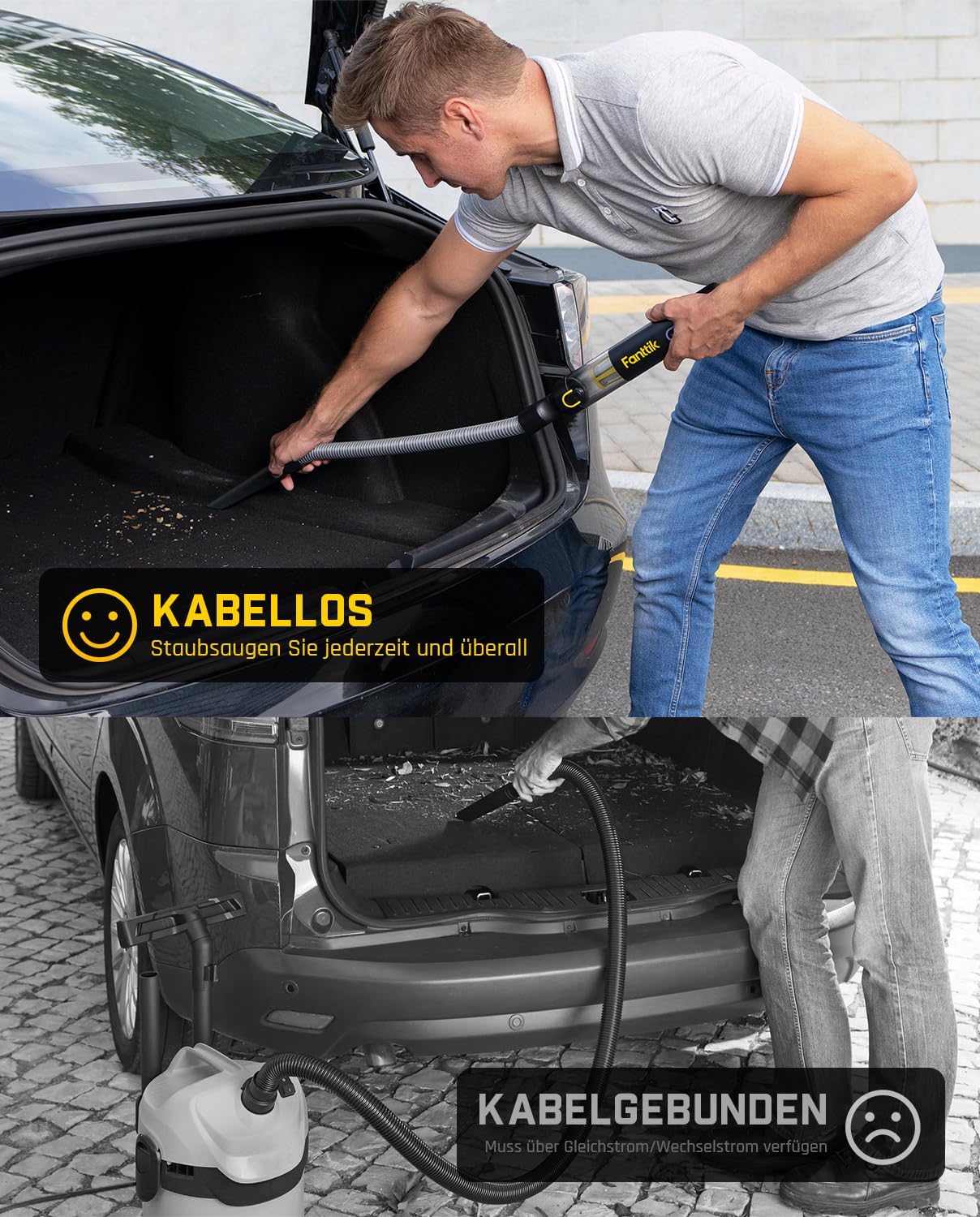 Detalle de Fanttik Slim V8 Apex Akku-Autostaubsauger 19.000 Pa