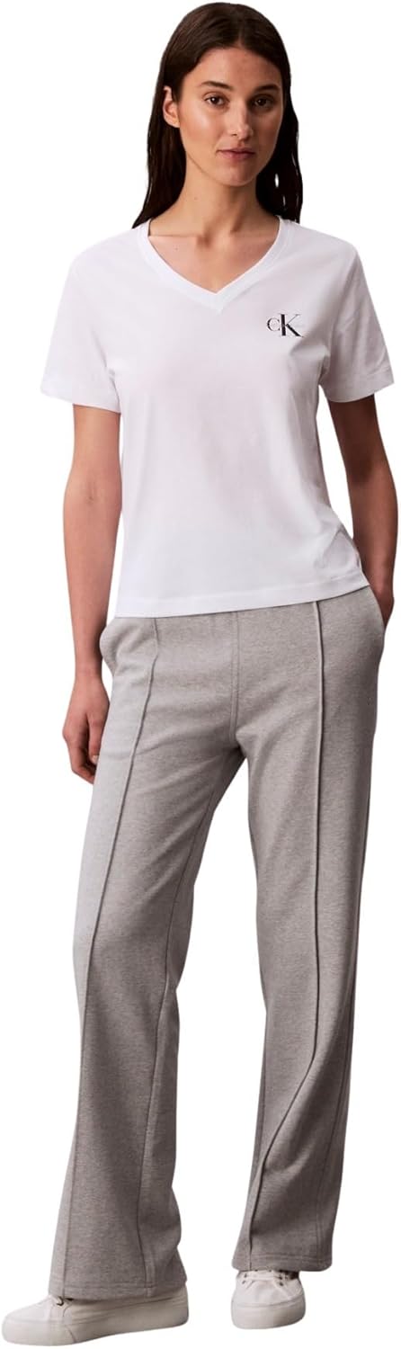 Thumbnail 5 de Calvin Klein Damen 2er Pack T-Shirts Kurzarm Logo Tee mit V-Ausschnitt