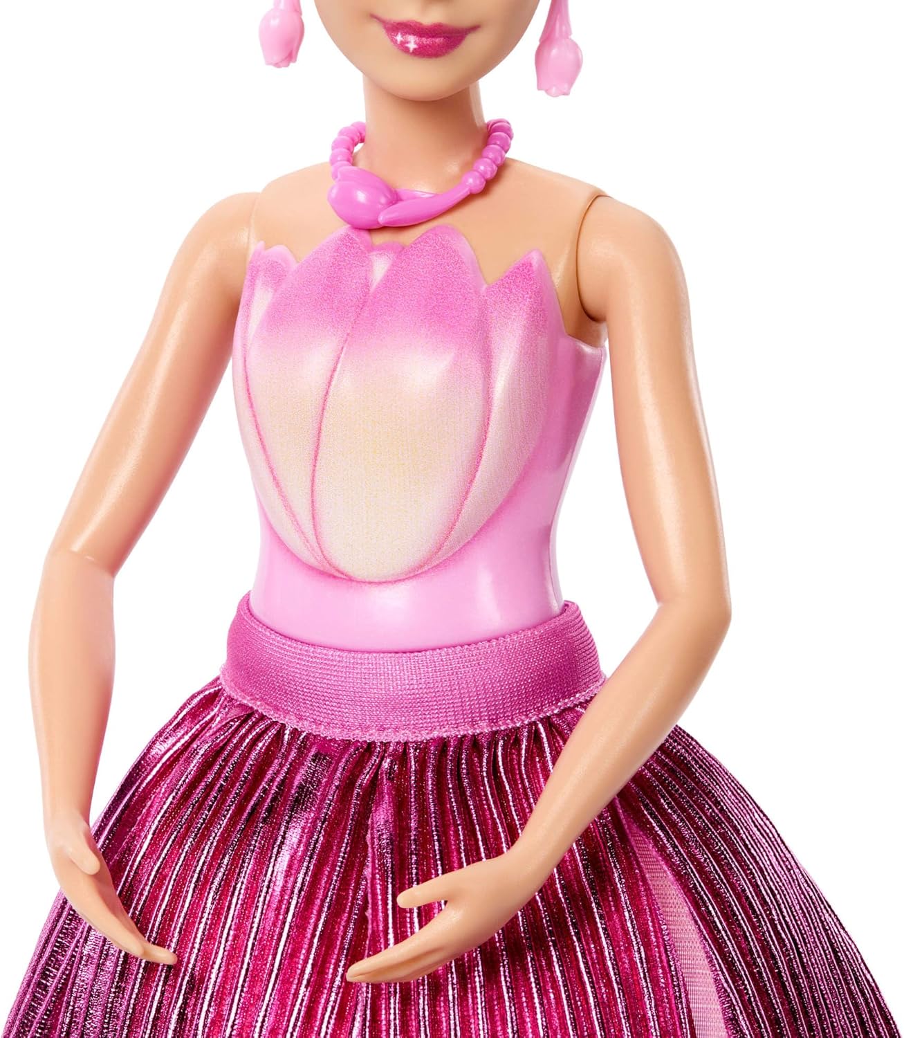 Detalle de Barbie Petal Pop: bambola profumata con bouquet floreale e accessori sorpresa