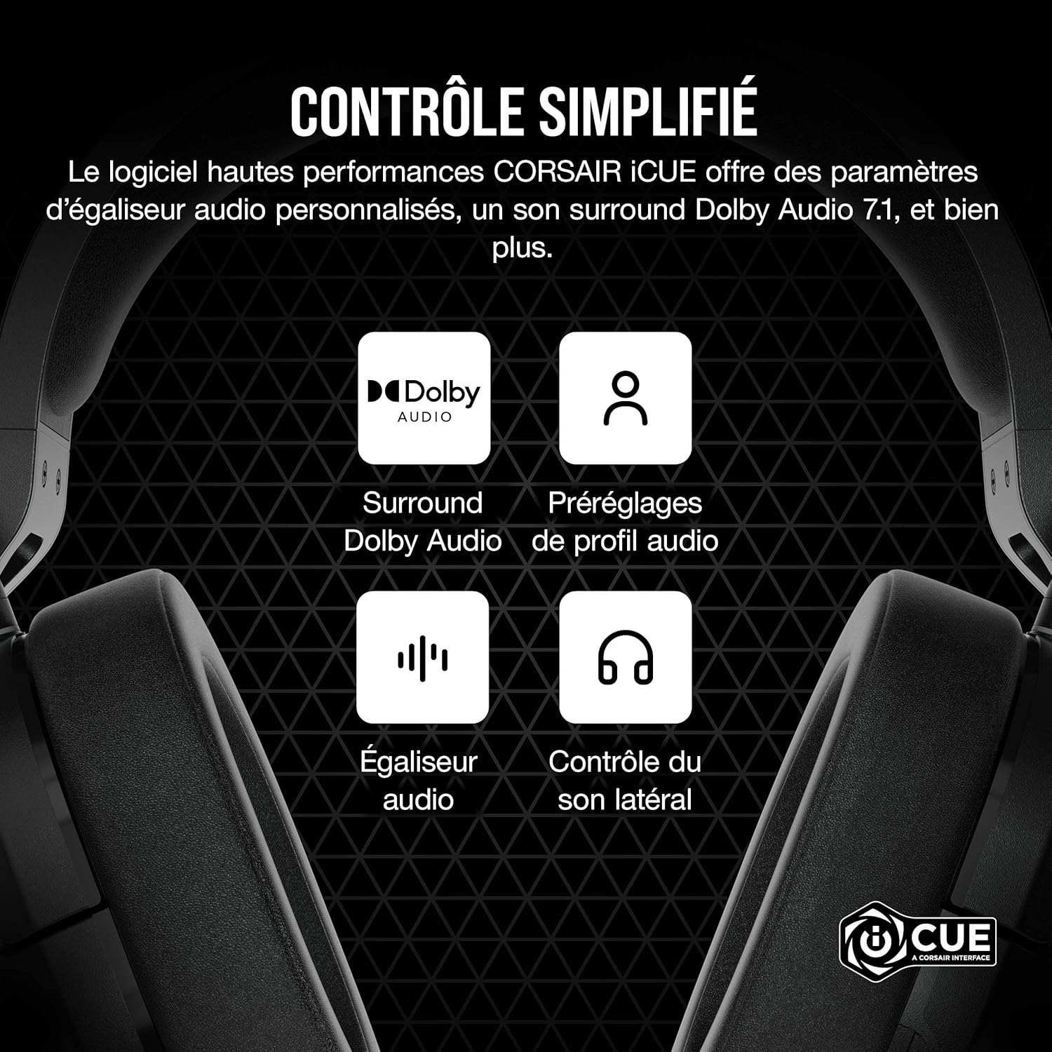 Thumbnail 6 de Corsair HS55 Surround: Casque de Jeu Filaire Multiplateforme léger, confort toute la session