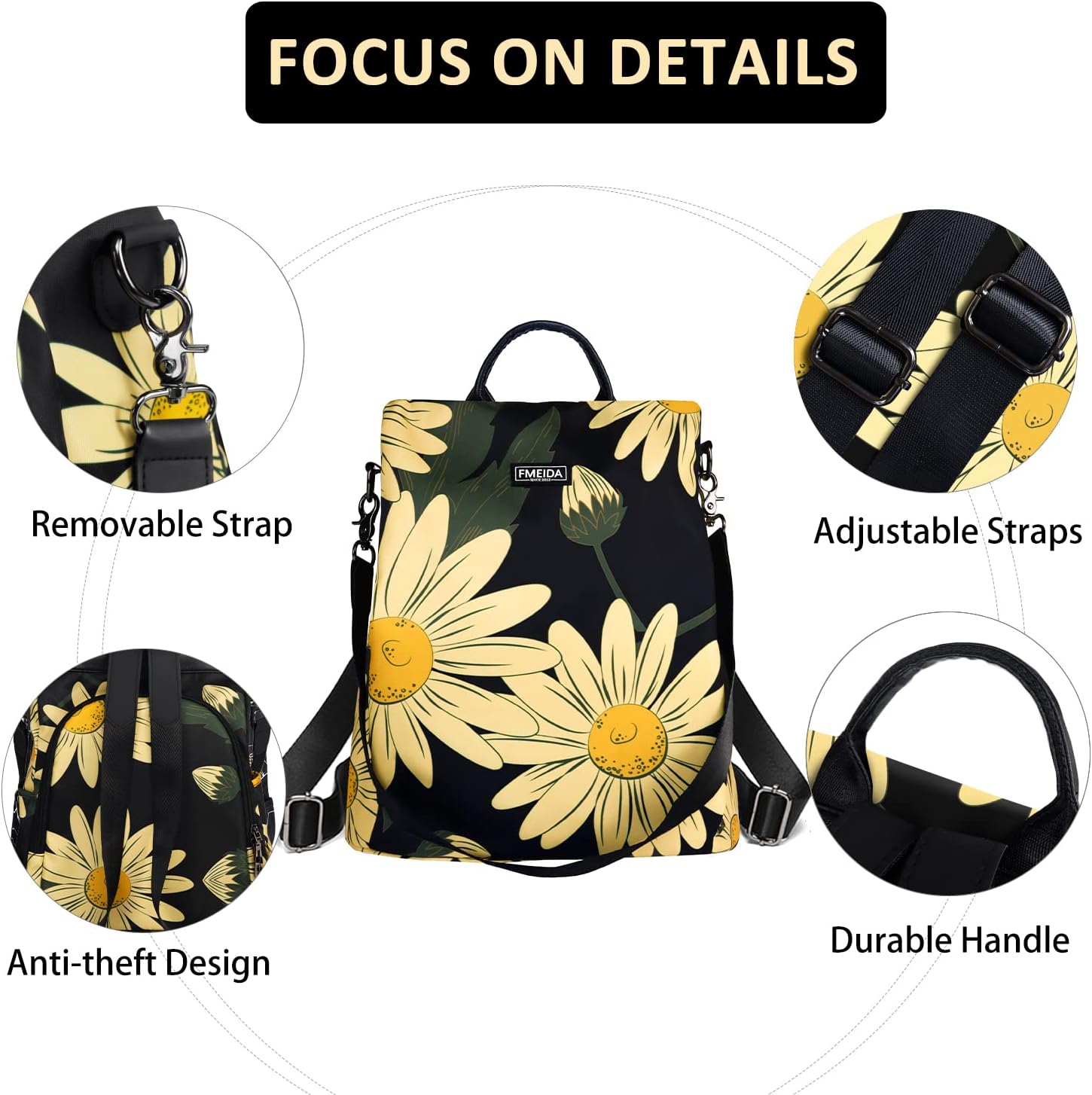 Thumbnail 2 de Fmeida Anti Theft Backpack for Women