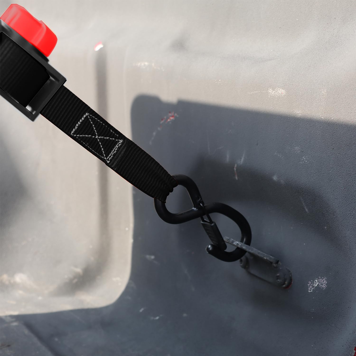Thumbnail 1 de NeatStrap Ratchet Strap with Safety Lock Chromoly S Hooks (1,500 lbs) – 4 Pack, 1" x 15