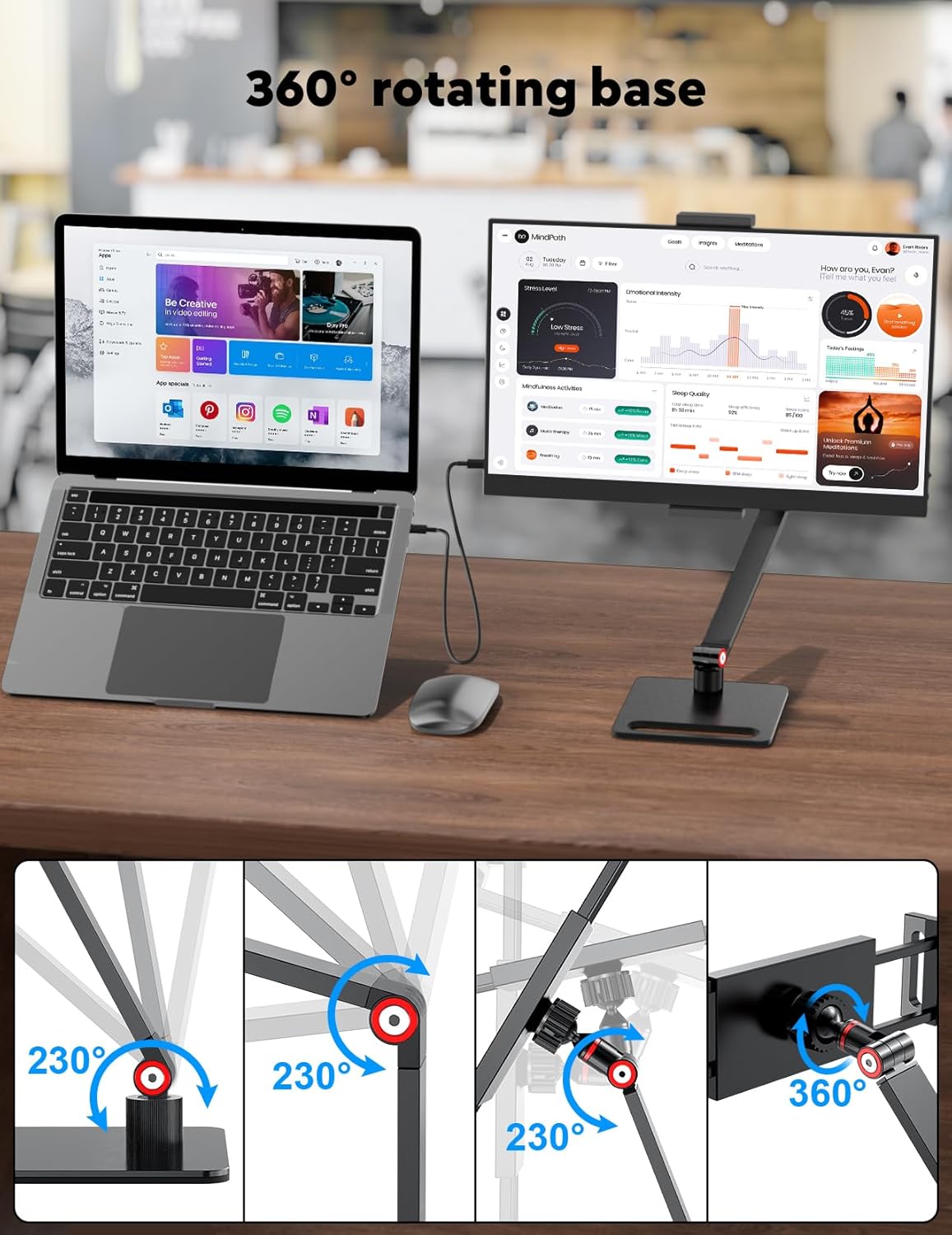 Detalle de OUNSHLI Portable Monitor 15.6-inch