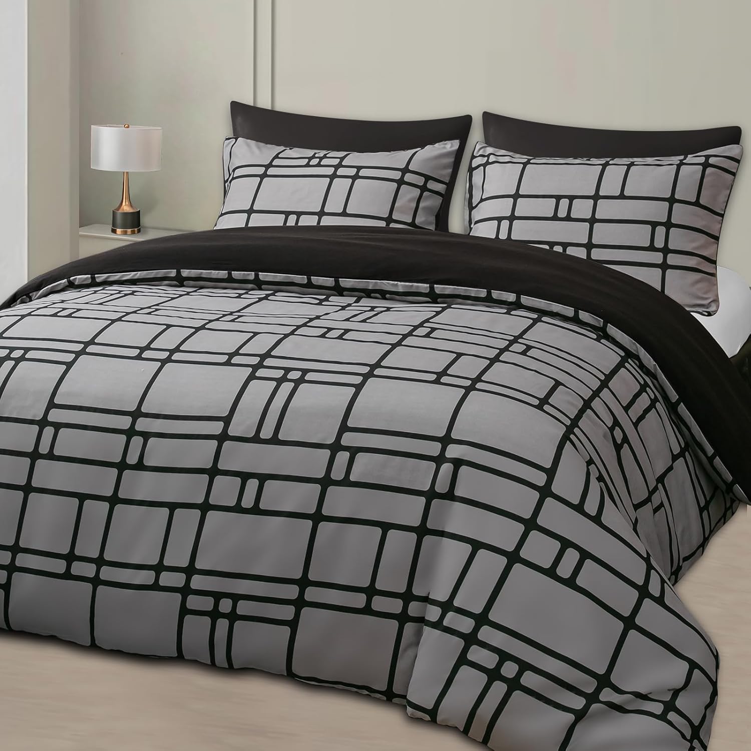 Thumbnail 5 de Pamposh Single Duvet Cover Set Premium Brushed Microfiber – Reversible, Hypoallergenic & Easy Care