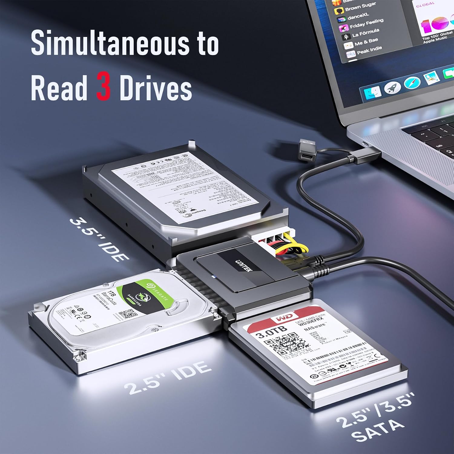 Thumbnail 2 de UNITEK Adattatore HDD/SSD SATA USB 3.0