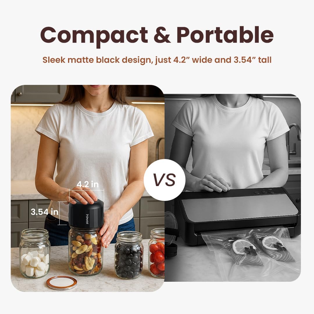 Thumbnail 6 de Plateful Electric Mason Jar Vacuum Sealer Kit for Wide & Regular Mouth Jars