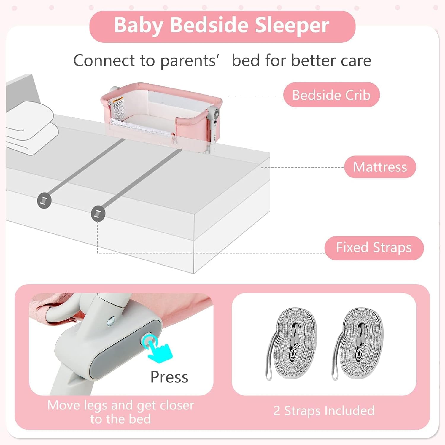 Detalle 2 de INFANS 3-in-1 Baby Bassinet