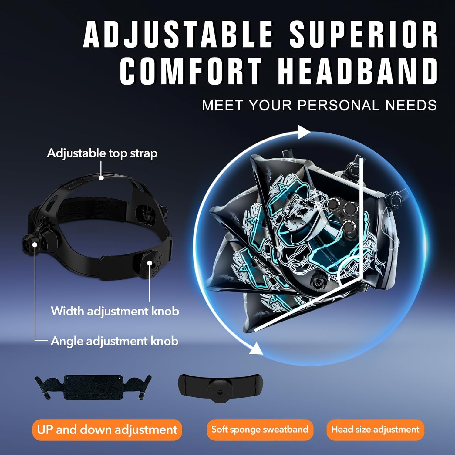 Thumbnail 6 de TRQWH-LE01 Large Viewing Auto-Darkening Welding Helmet