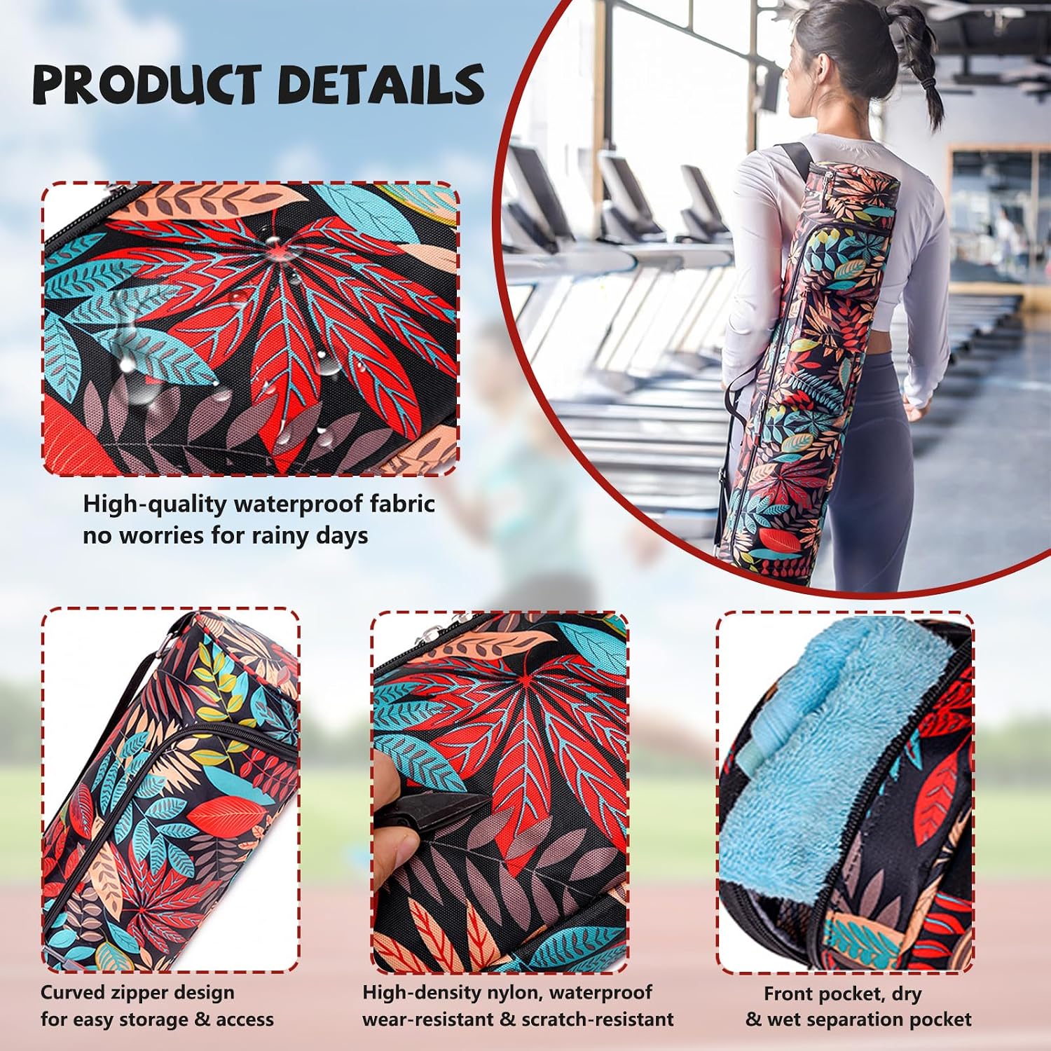 Thumbnail 3 de Aucuu Borsa tappetino yoga 76x16 cm