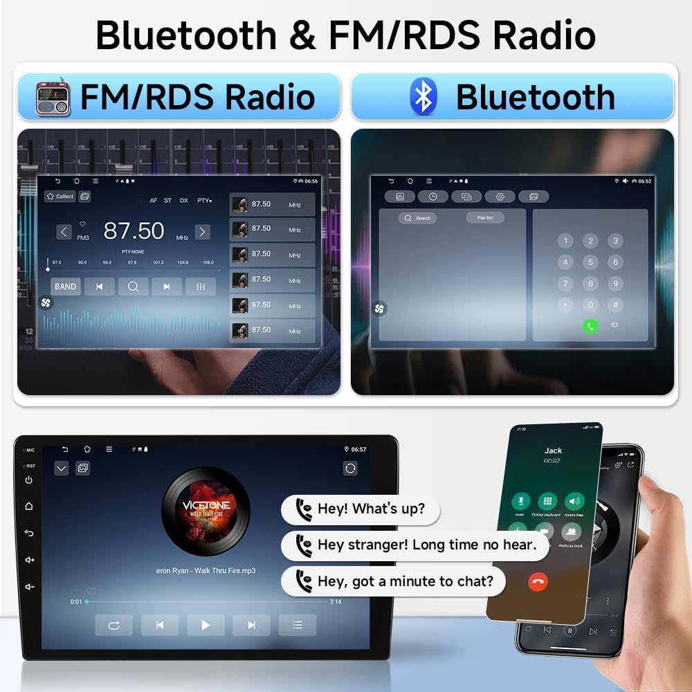 Thumbnail 5 de 9" Gemini AI Android 15 Car Stereo for VW Group Vehicles (4+64G) with Wireless CarPlay & Android Auto